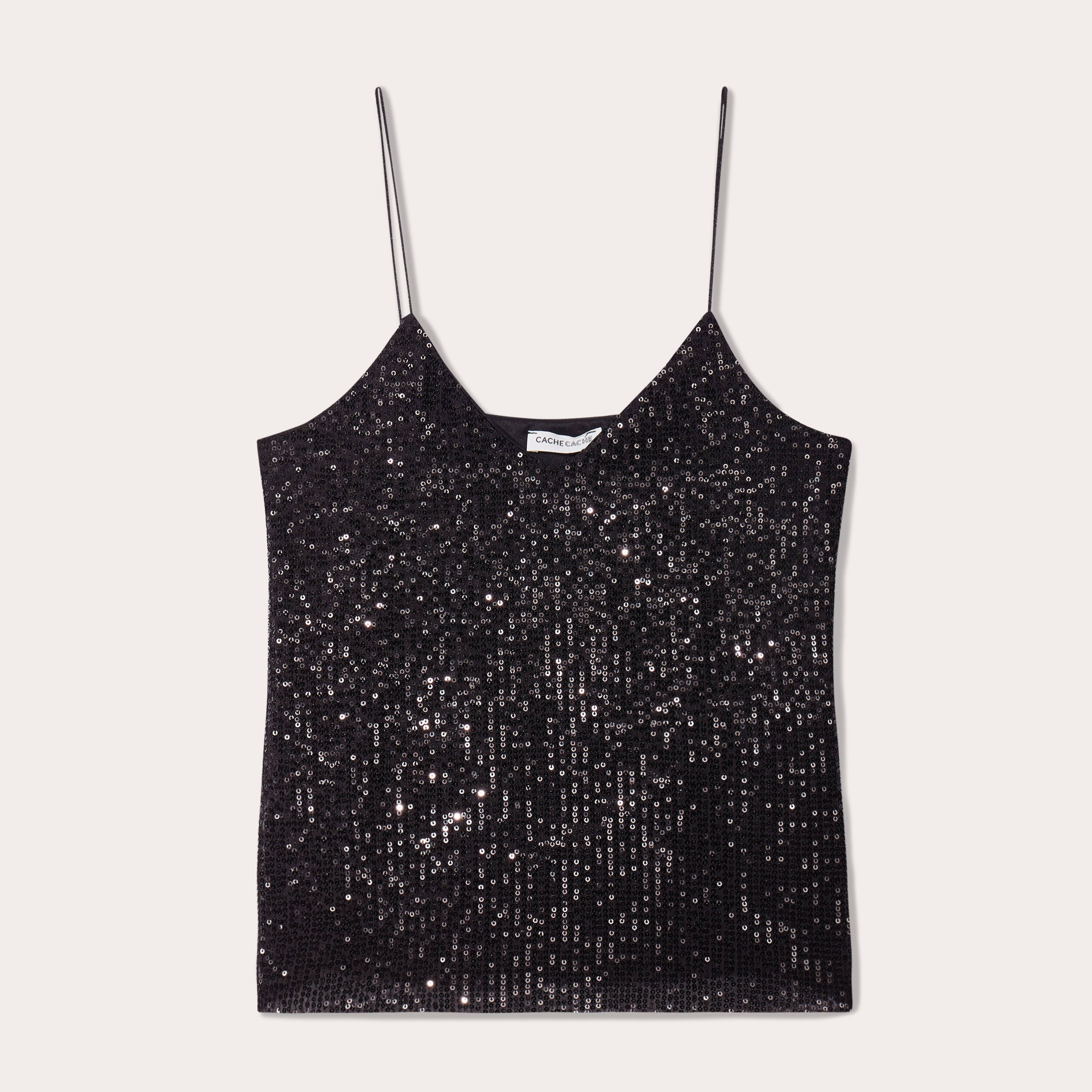 Débardeur femme Gamipy - NOIR 0 Fines bretelles Noir - E24 American Vintage Roya