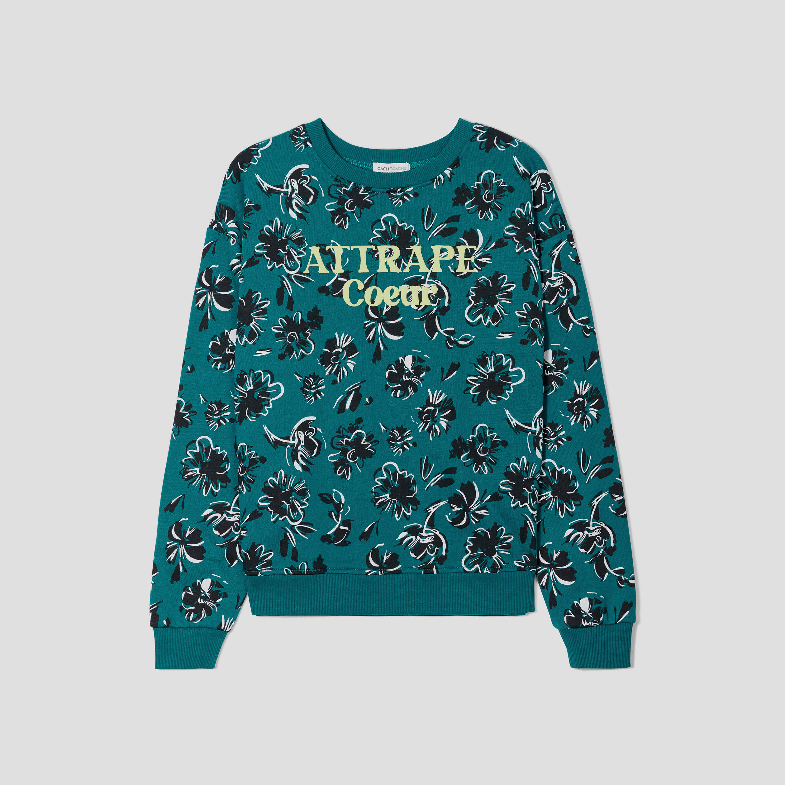 sweat manches longues vert fonce femme Sweat manches longues vert foncé femme
