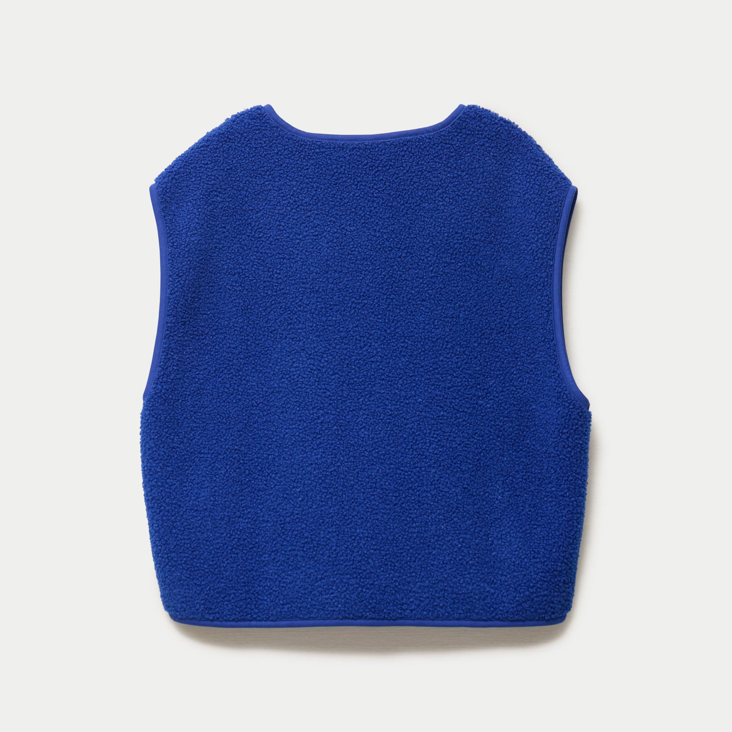 Gilet sans manches effet polaire bleu electrique femme