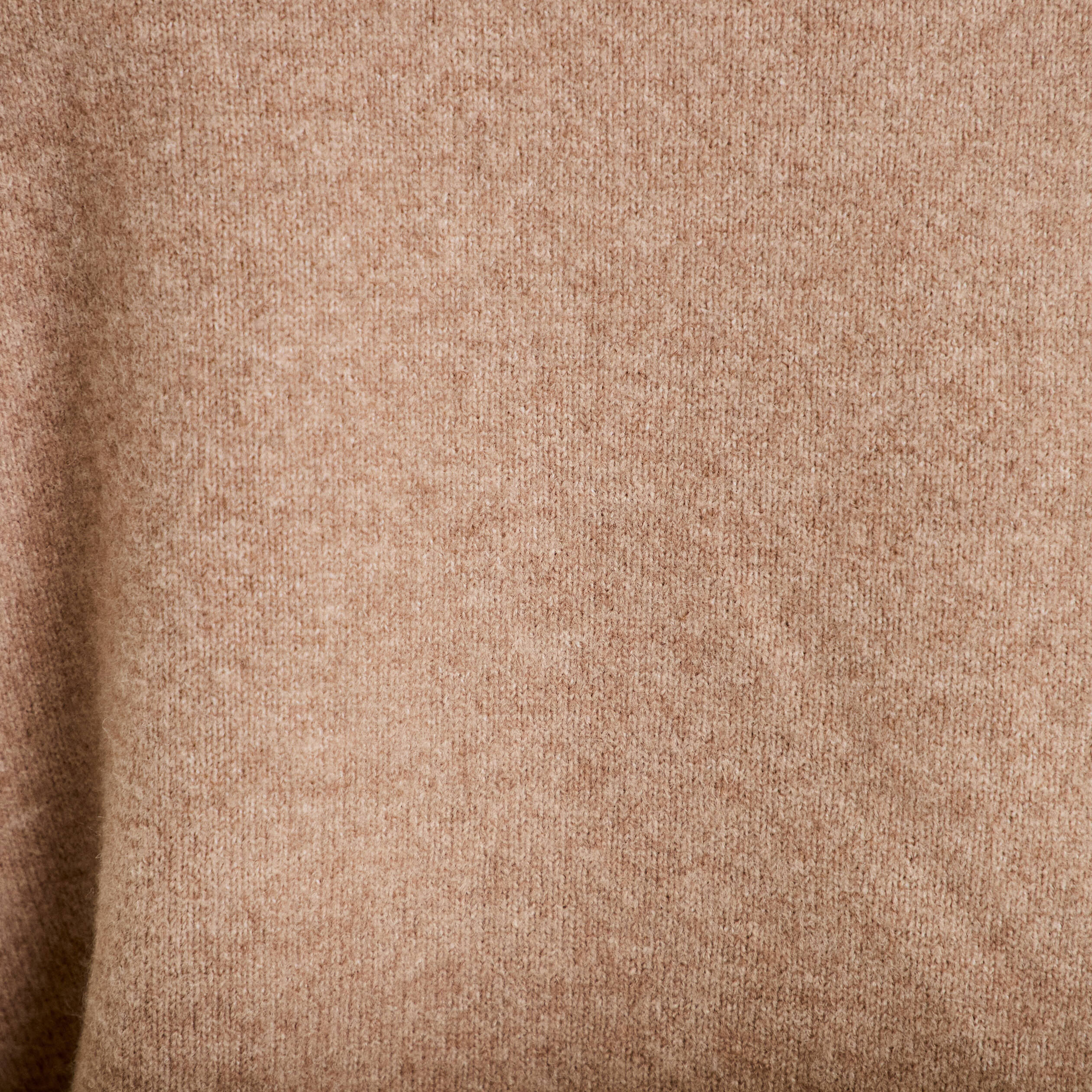 Pull oversize brod&eacute; manches longues beige femme