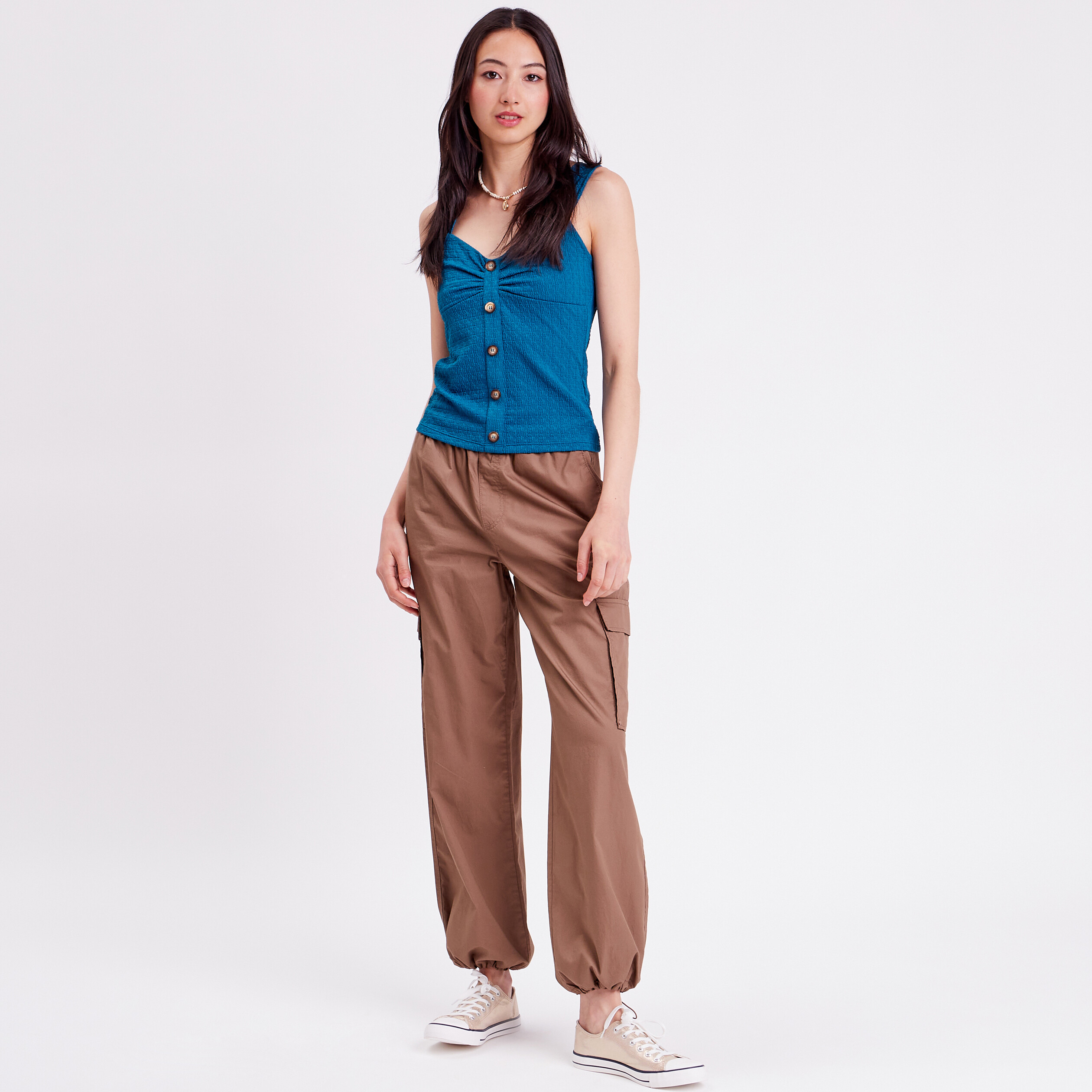 SHEIN Essnce Débardeur En Côtes Femme 2 Pièces / Ensemble | Mode en ligne | SHEIN ANCE