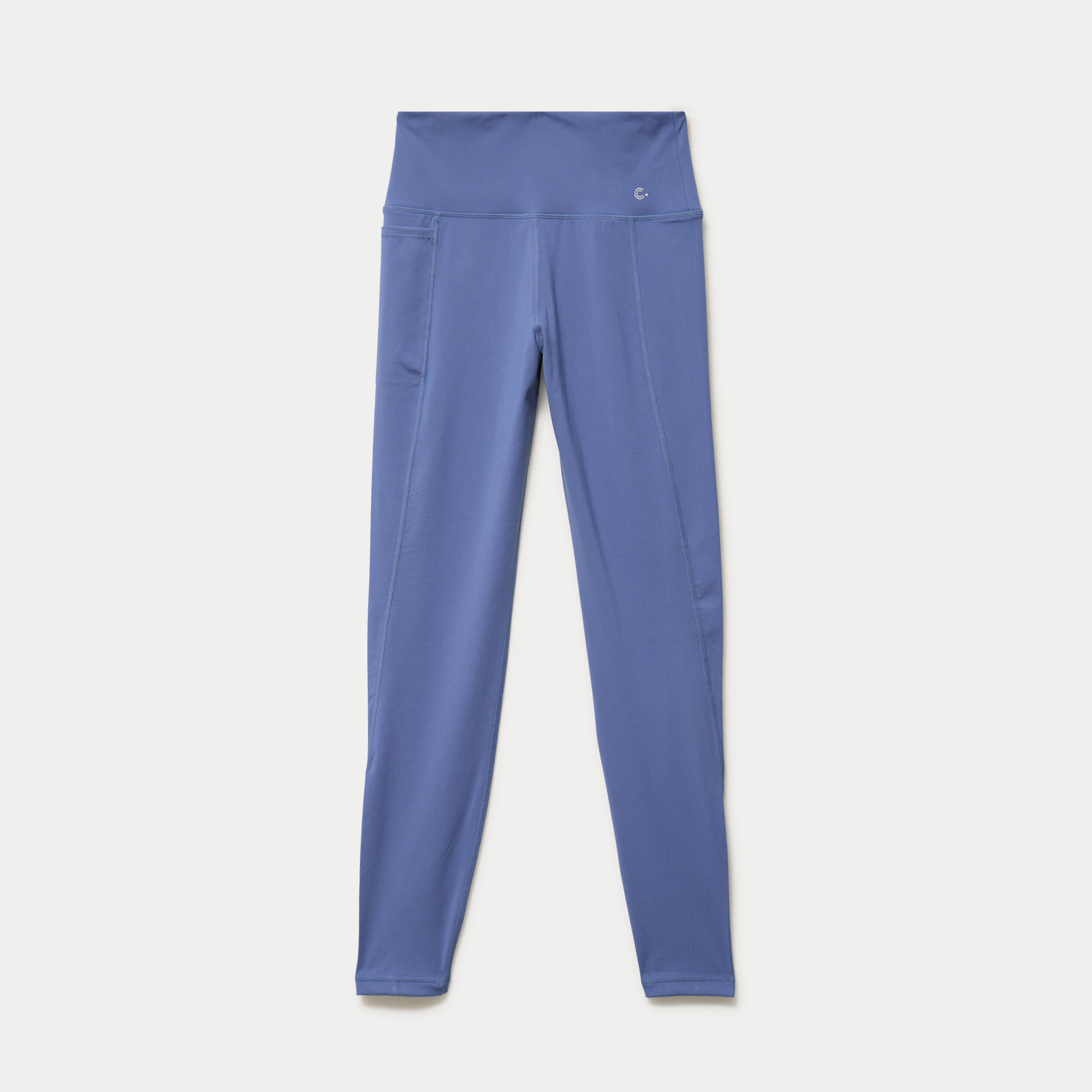 Leggings taille haute bleu fonc&eacute; femme
