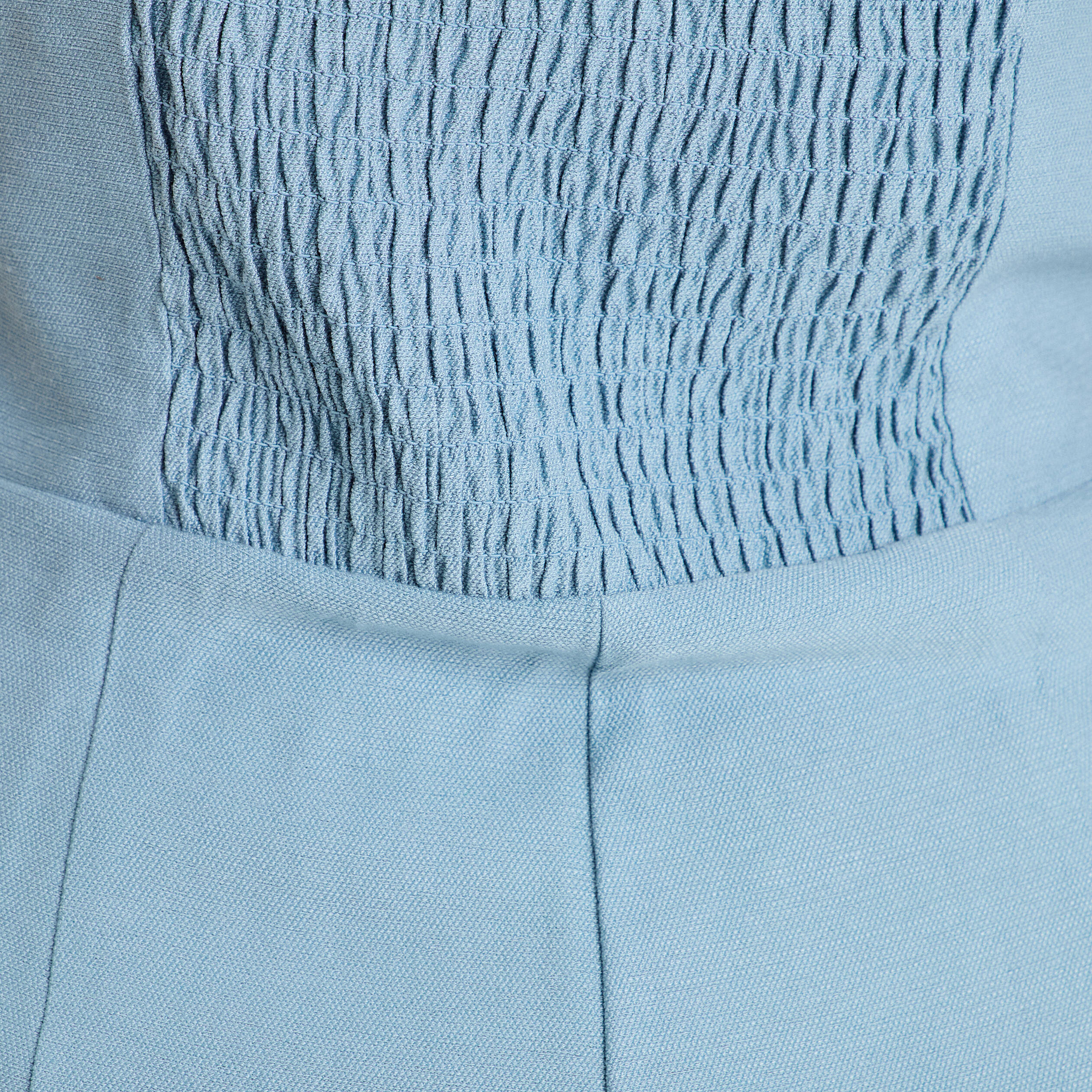 Combinaison pantalon droite bleu gris femme