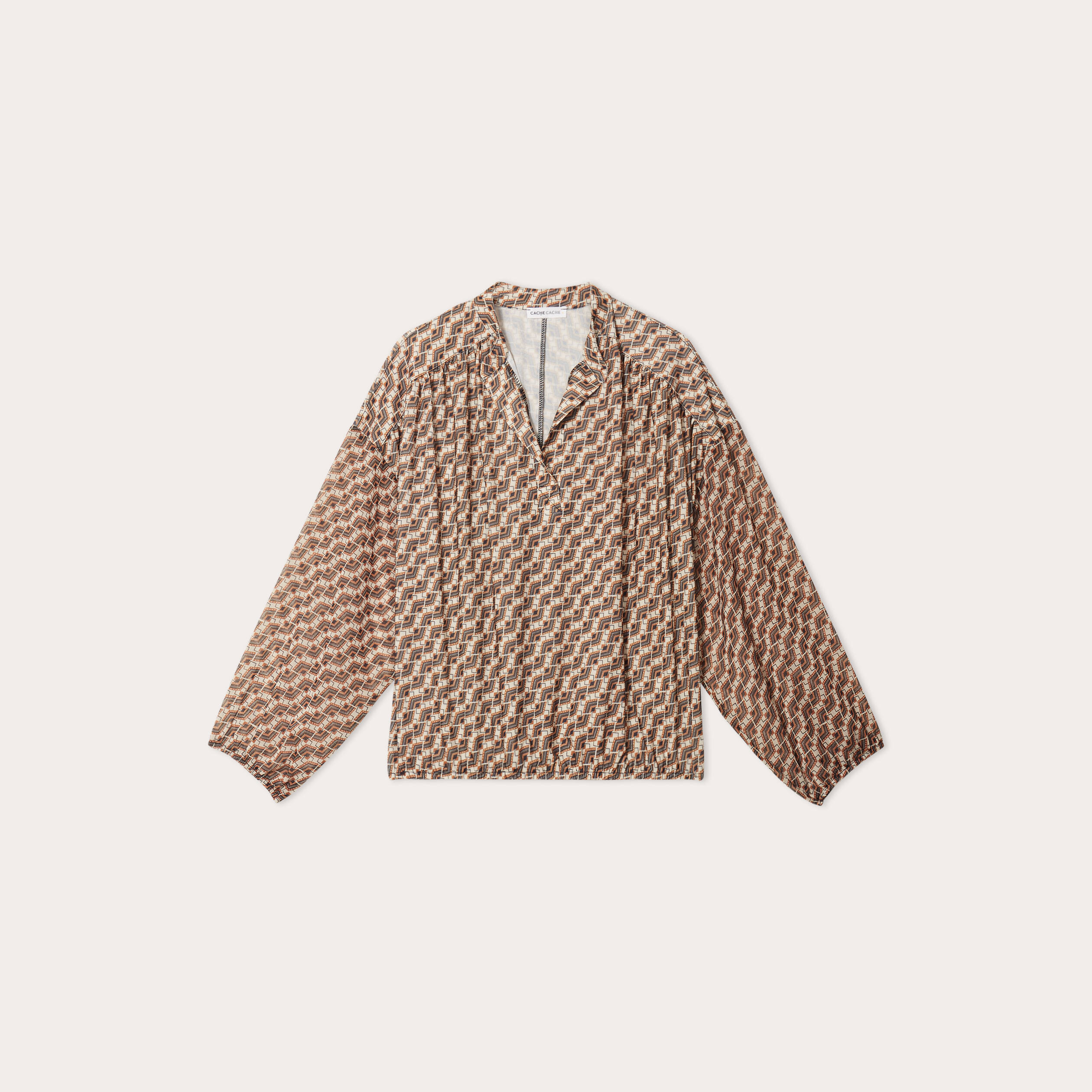 blouse manches longues sable femme Blouse manches longues sable femme