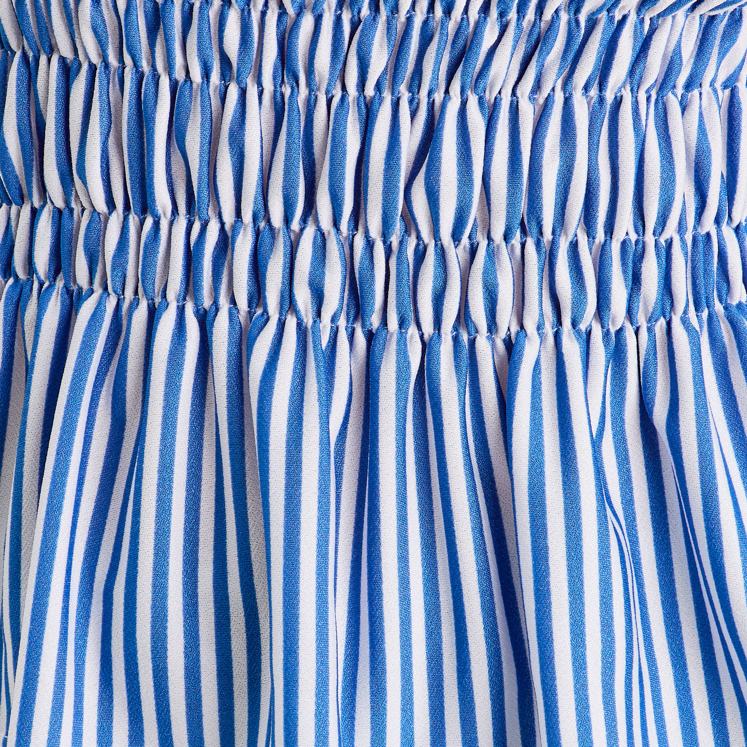 debardeur smocke bretelles fines bleu clair femme Débardeur smocké bretelles fines bleu clair femme