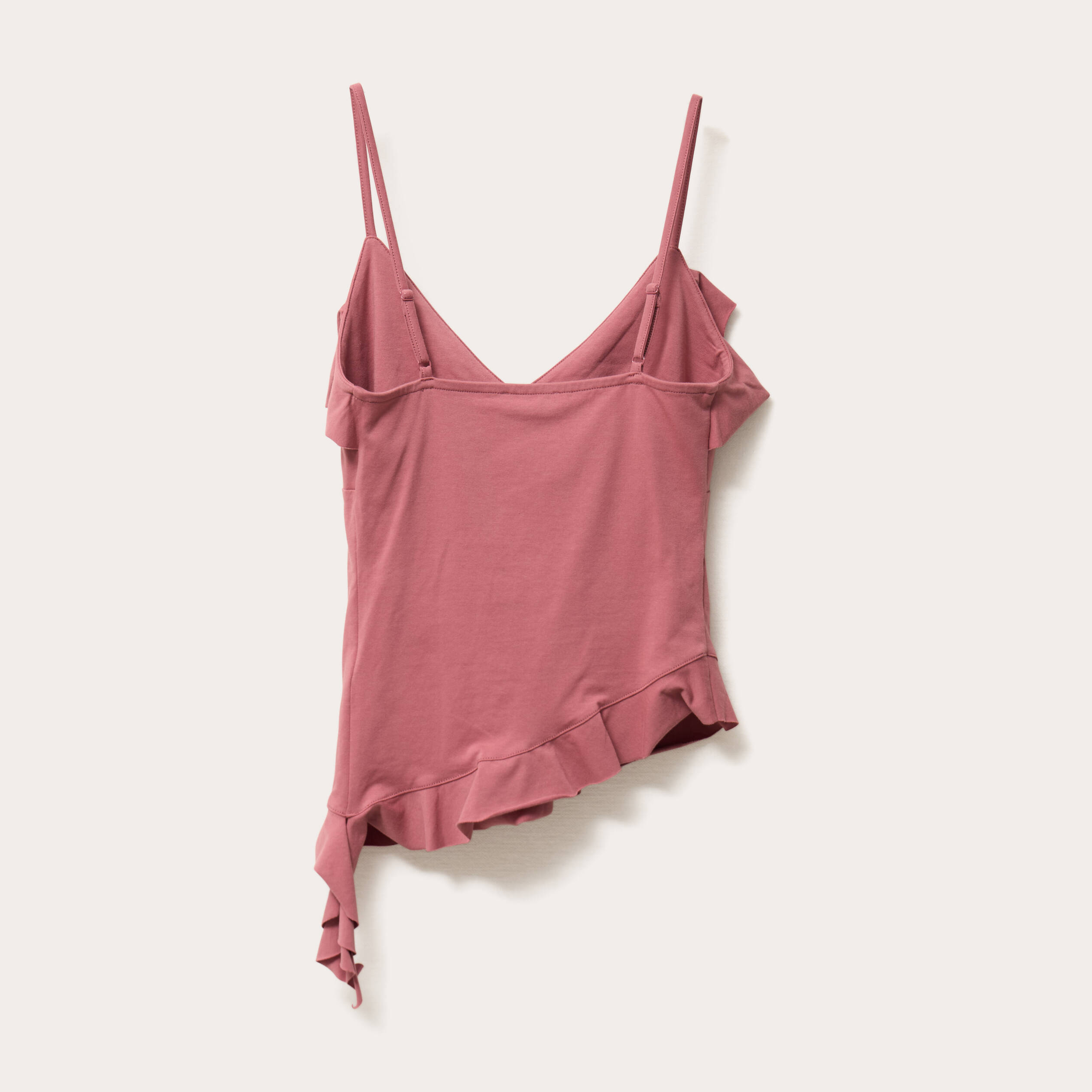 debardeur asymetrique vieux rose femme Débardeur asymétrique vieux rose femme