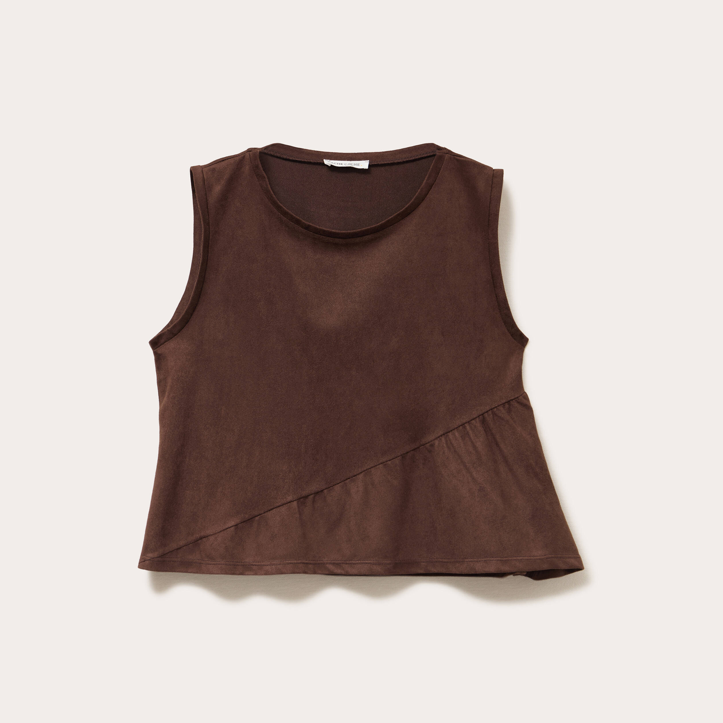 debardeur col rond sans manches bordeaux femme Débardeur col rond sans manches bordeaux femme