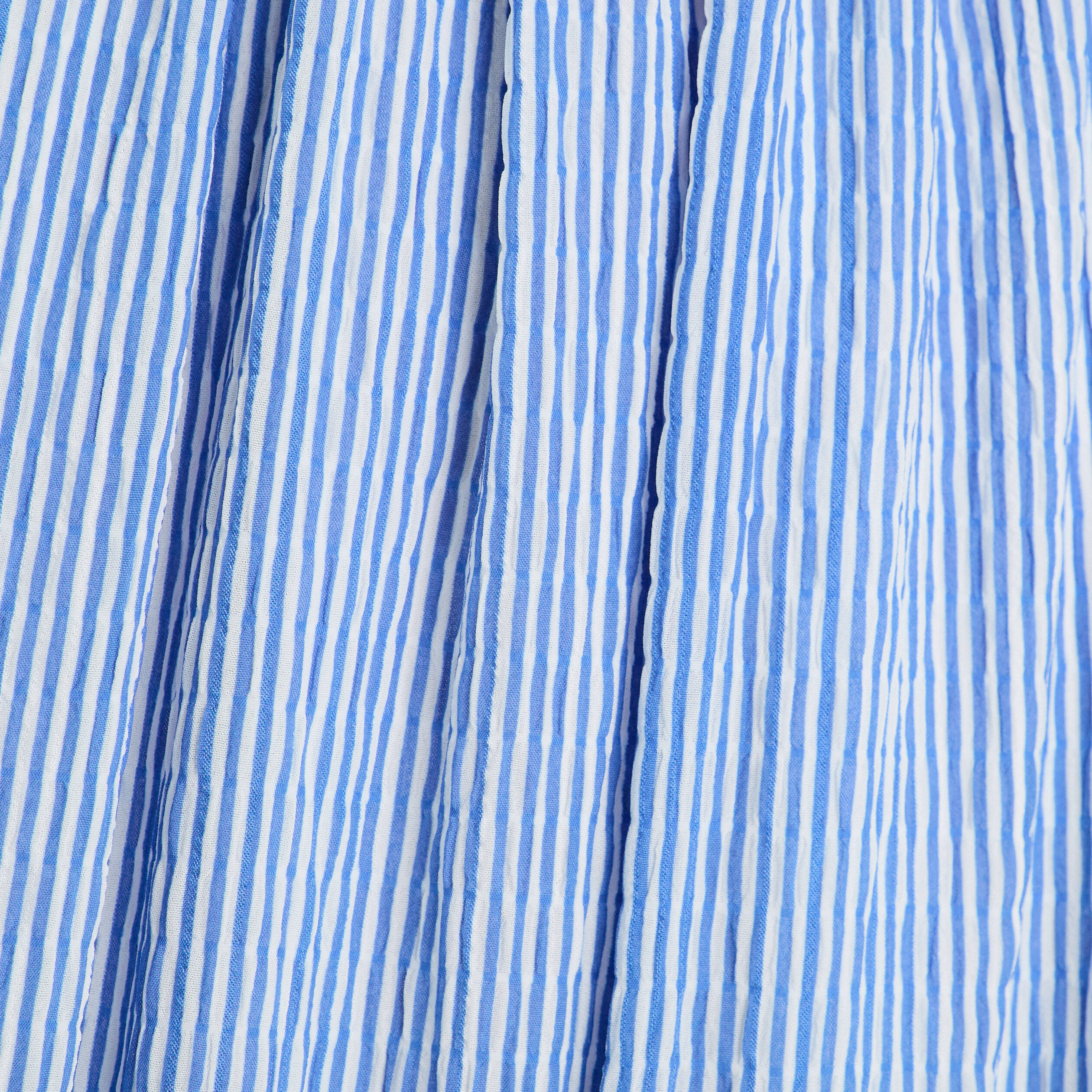 Robe midi &eacute;vas&eacute;e bretelles bleu clair femme