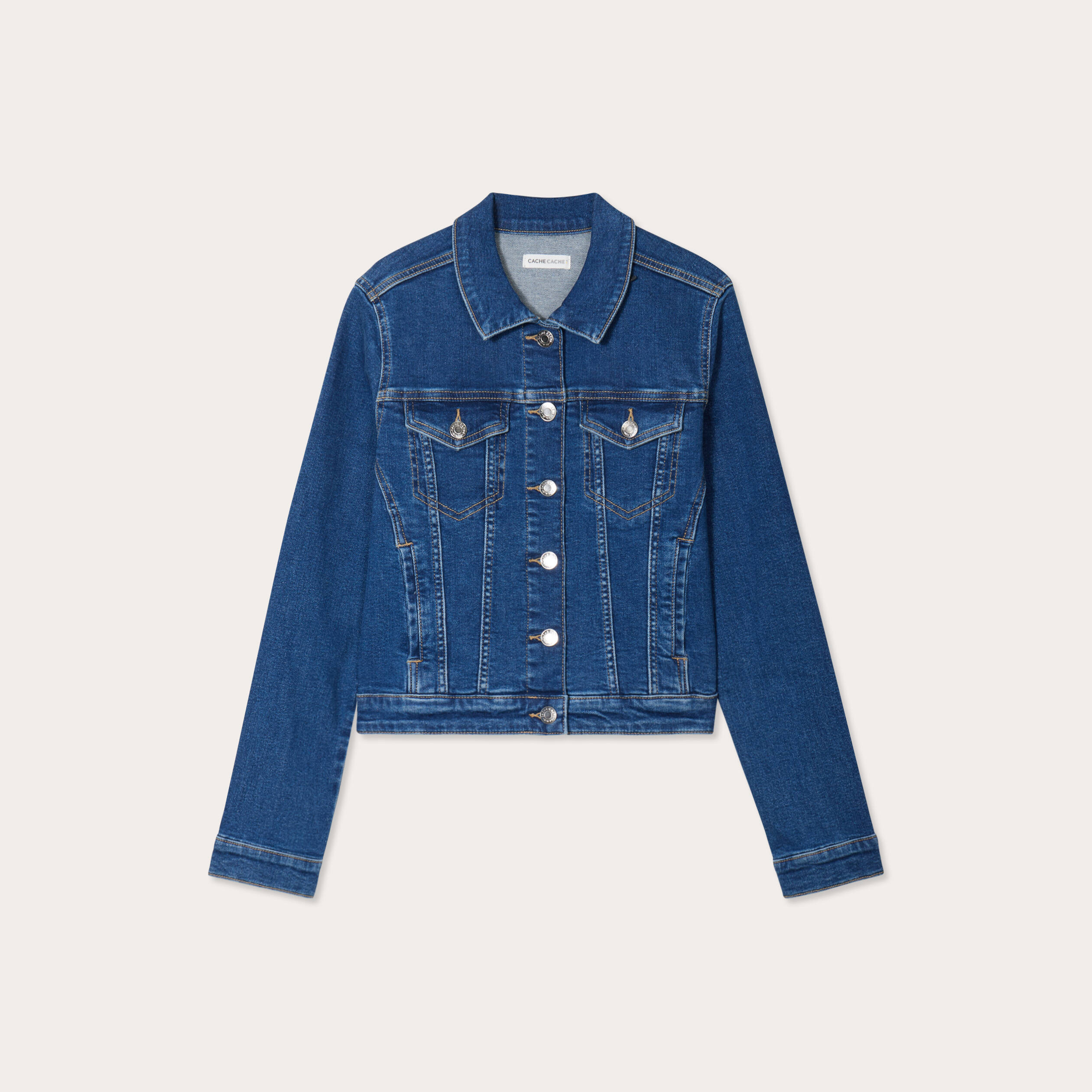 Veste en jean denim stone femme