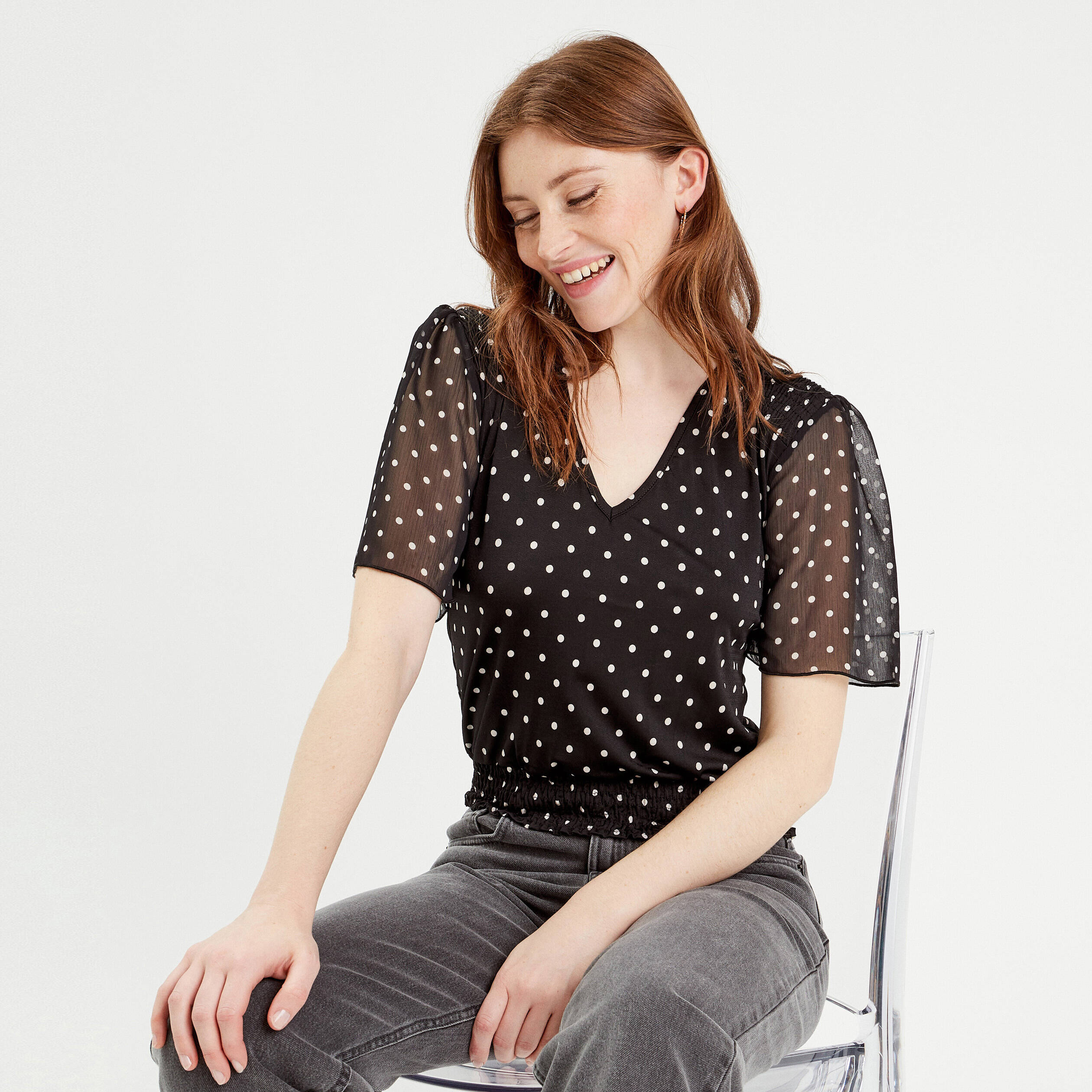 Blouse manche courte best sale