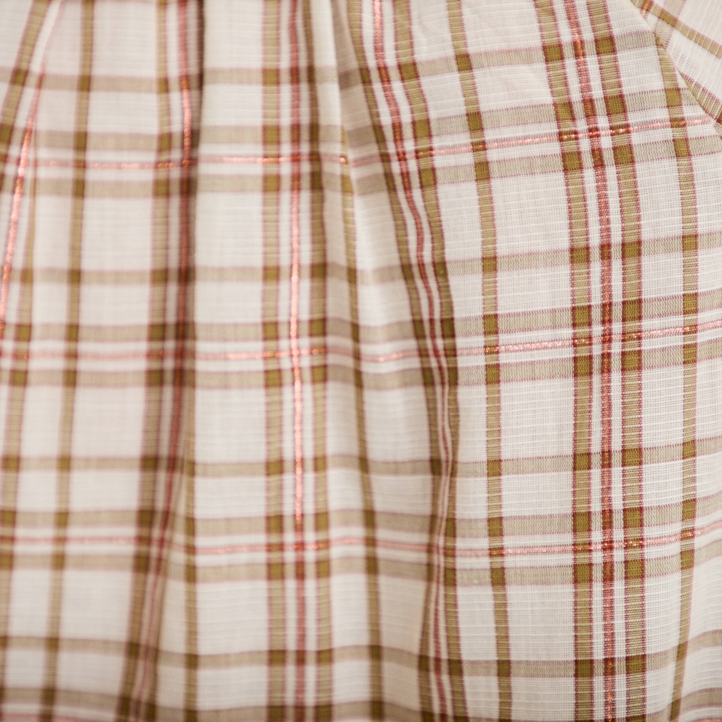 Chemise coupe ample manches longues marron femme