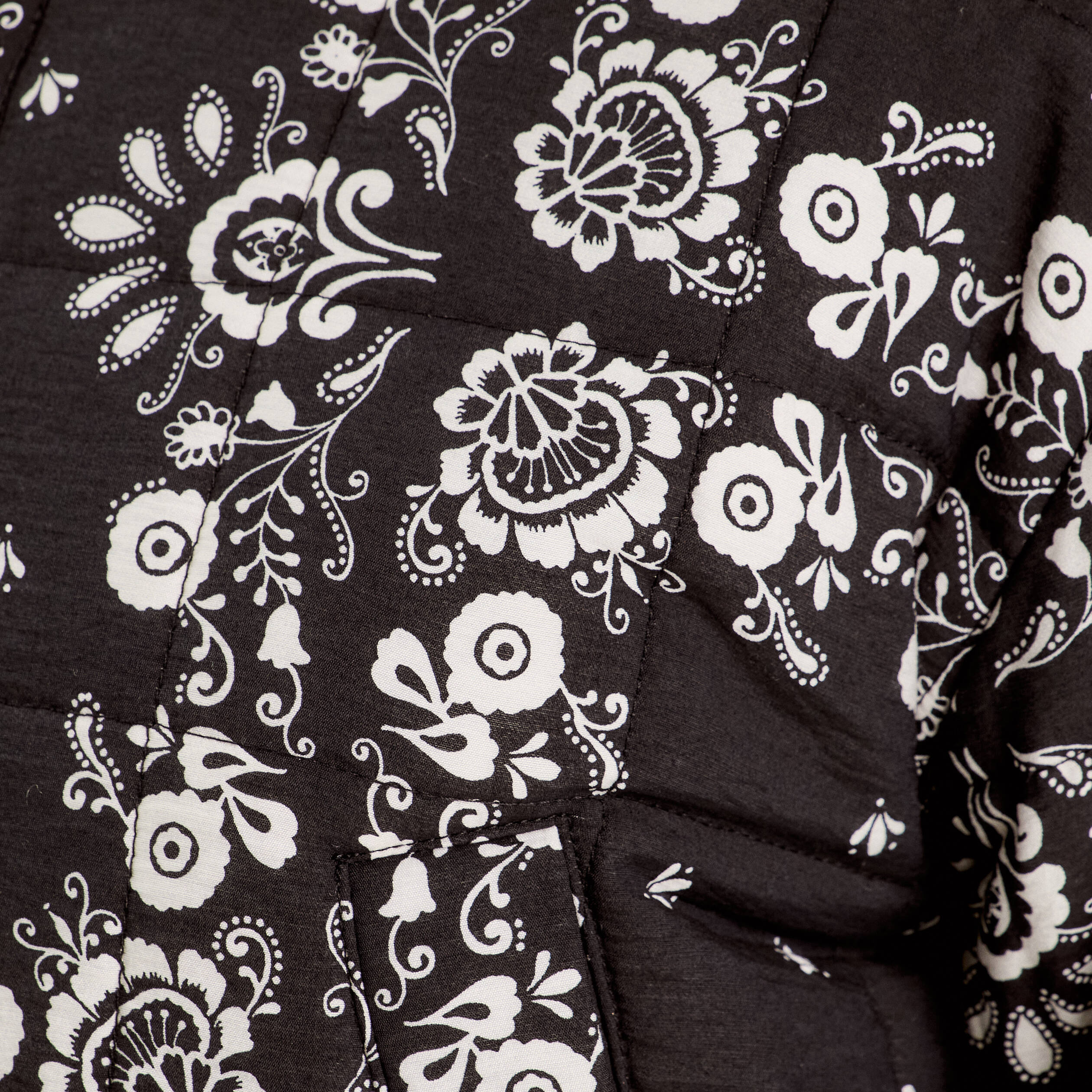 Veste matelassée zippée noir femme | Vibs