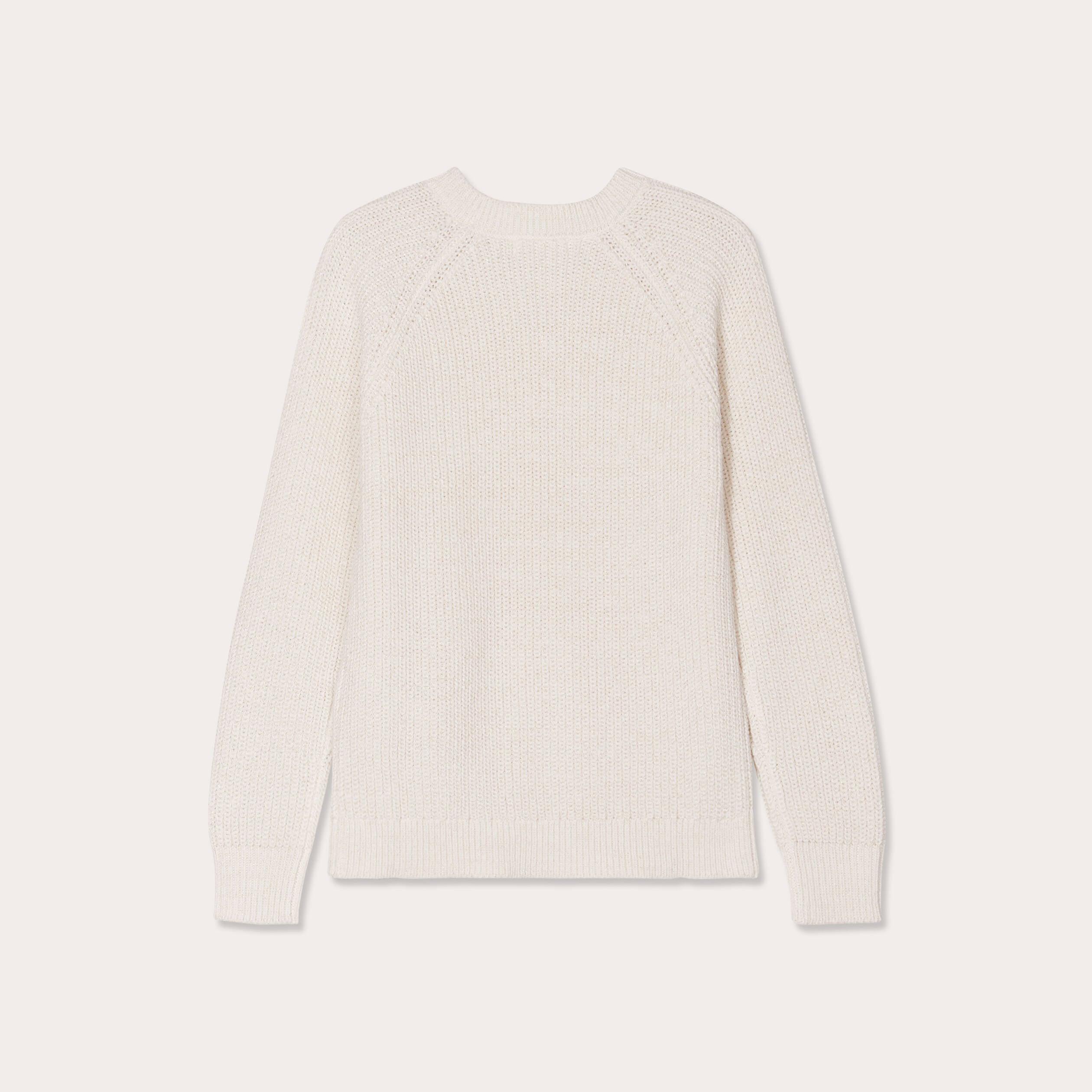 Pull manches longues ecru femme