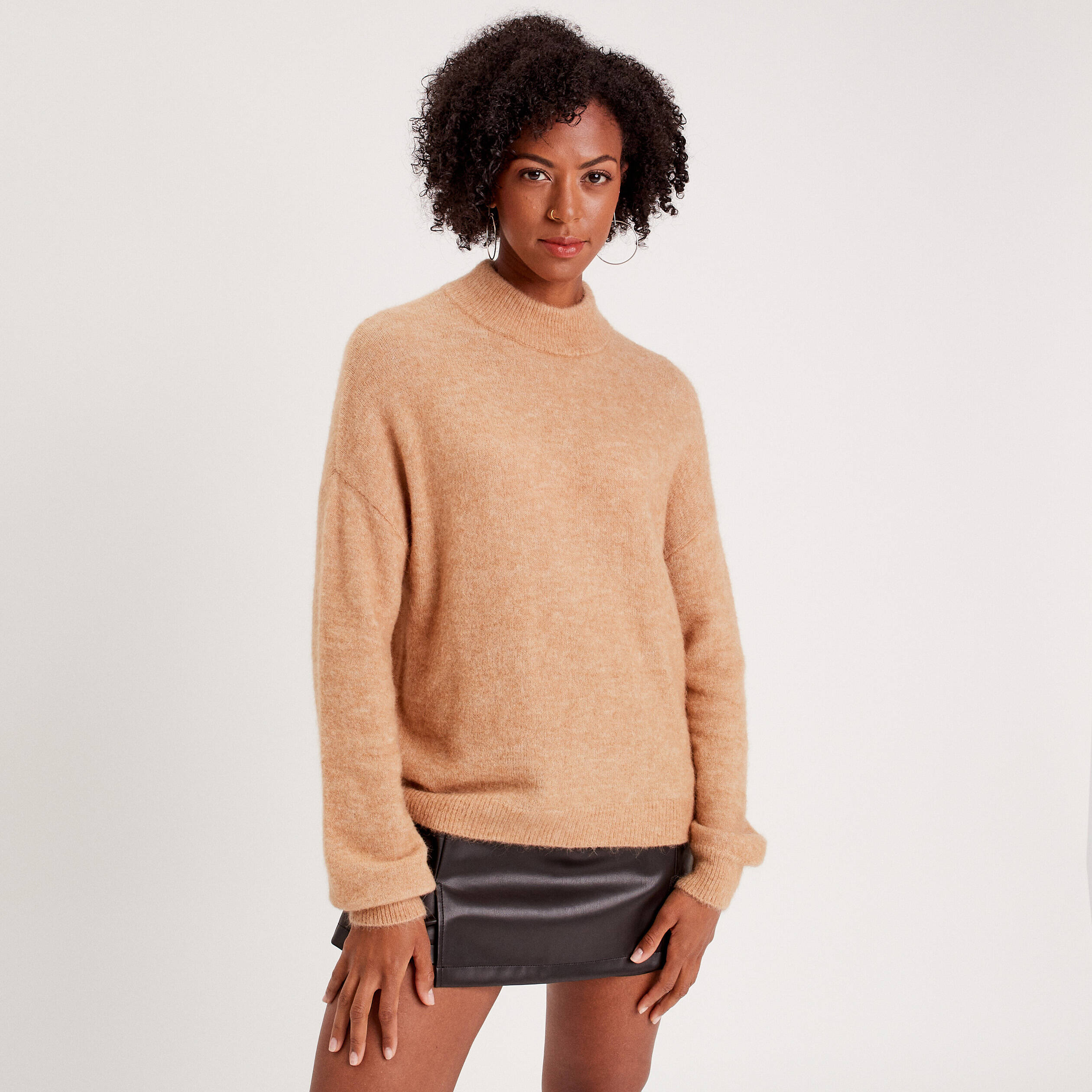 Pull online femme beige