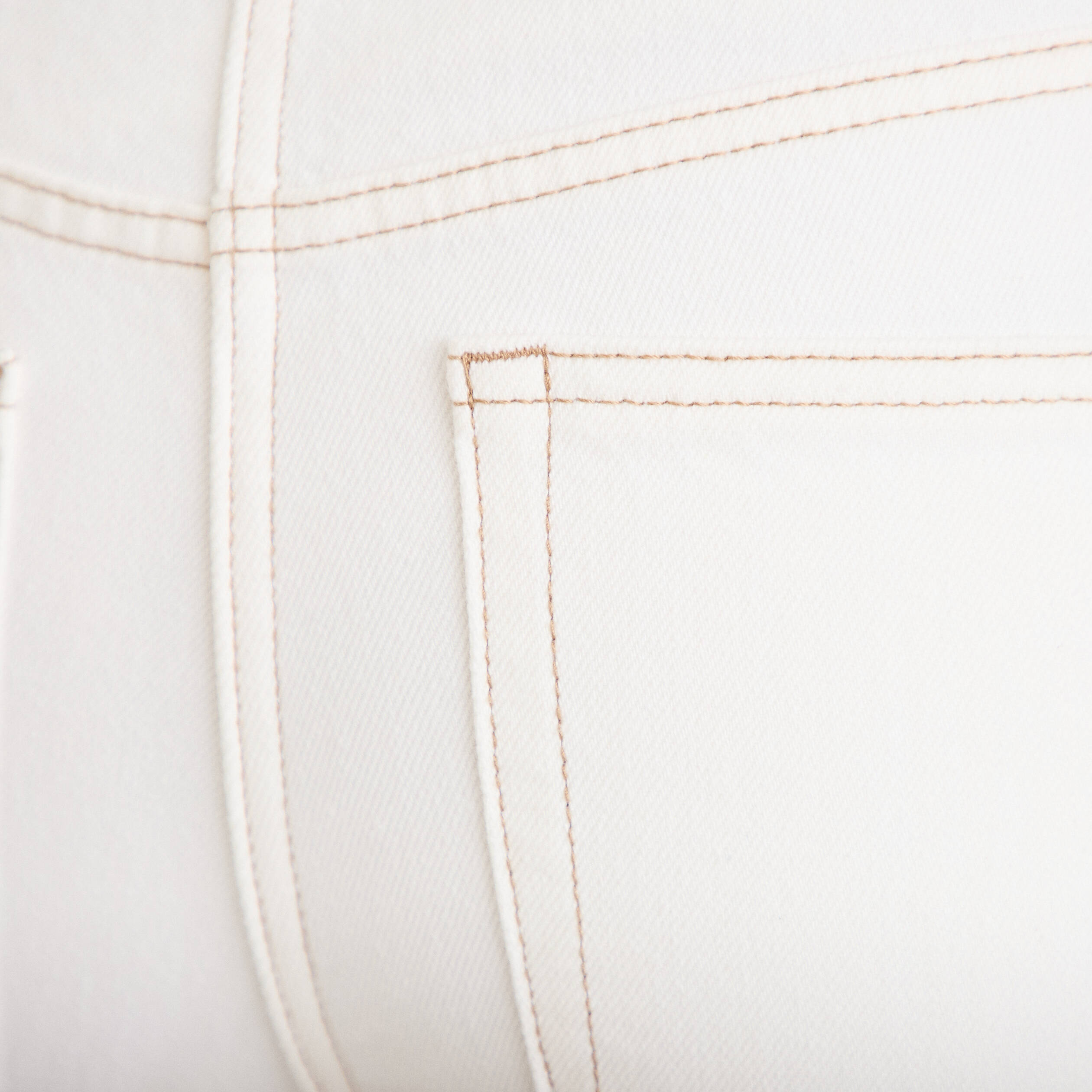 Jean slim taille standard denim blanc femme