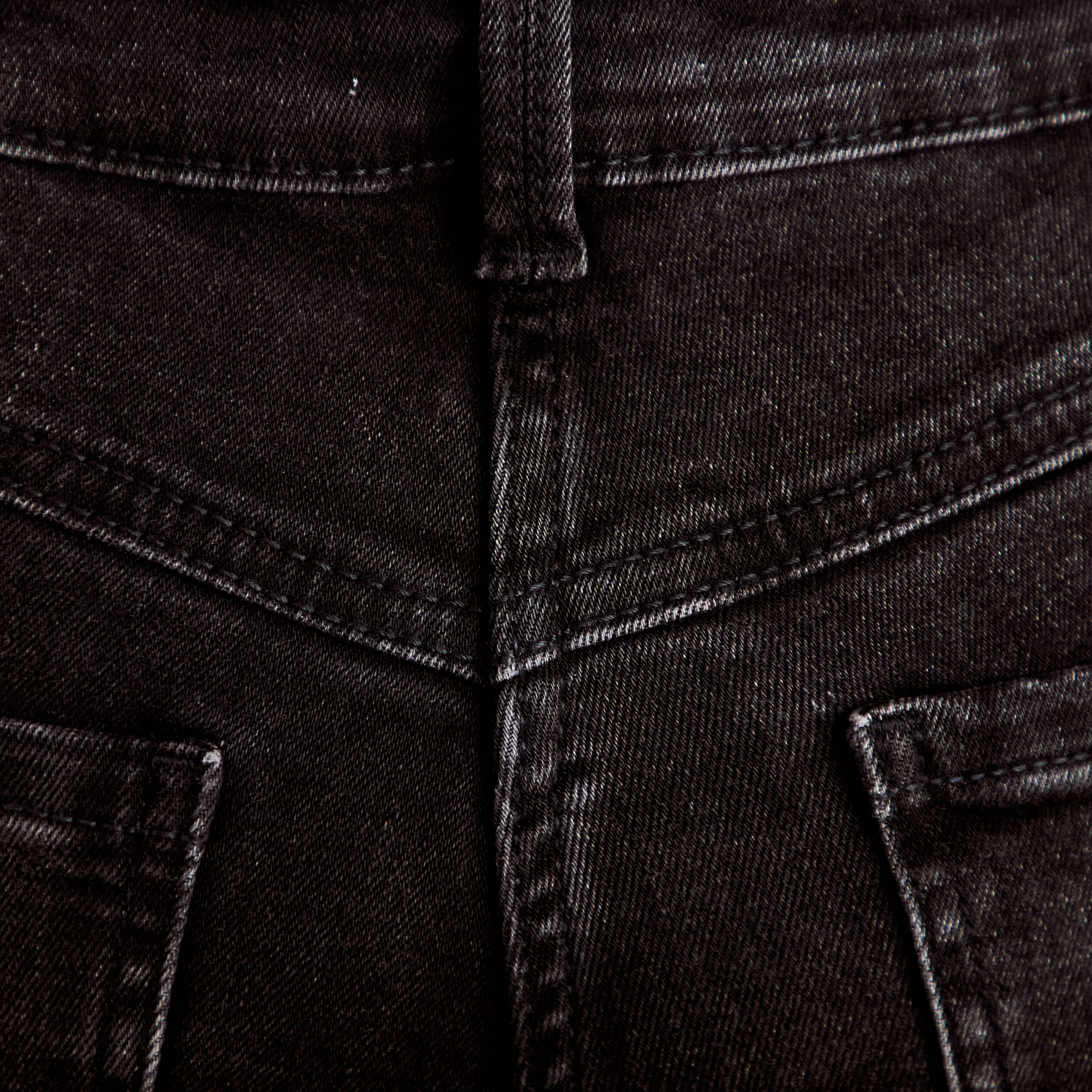 Jean skinny push-up taille standard denim noir femme
