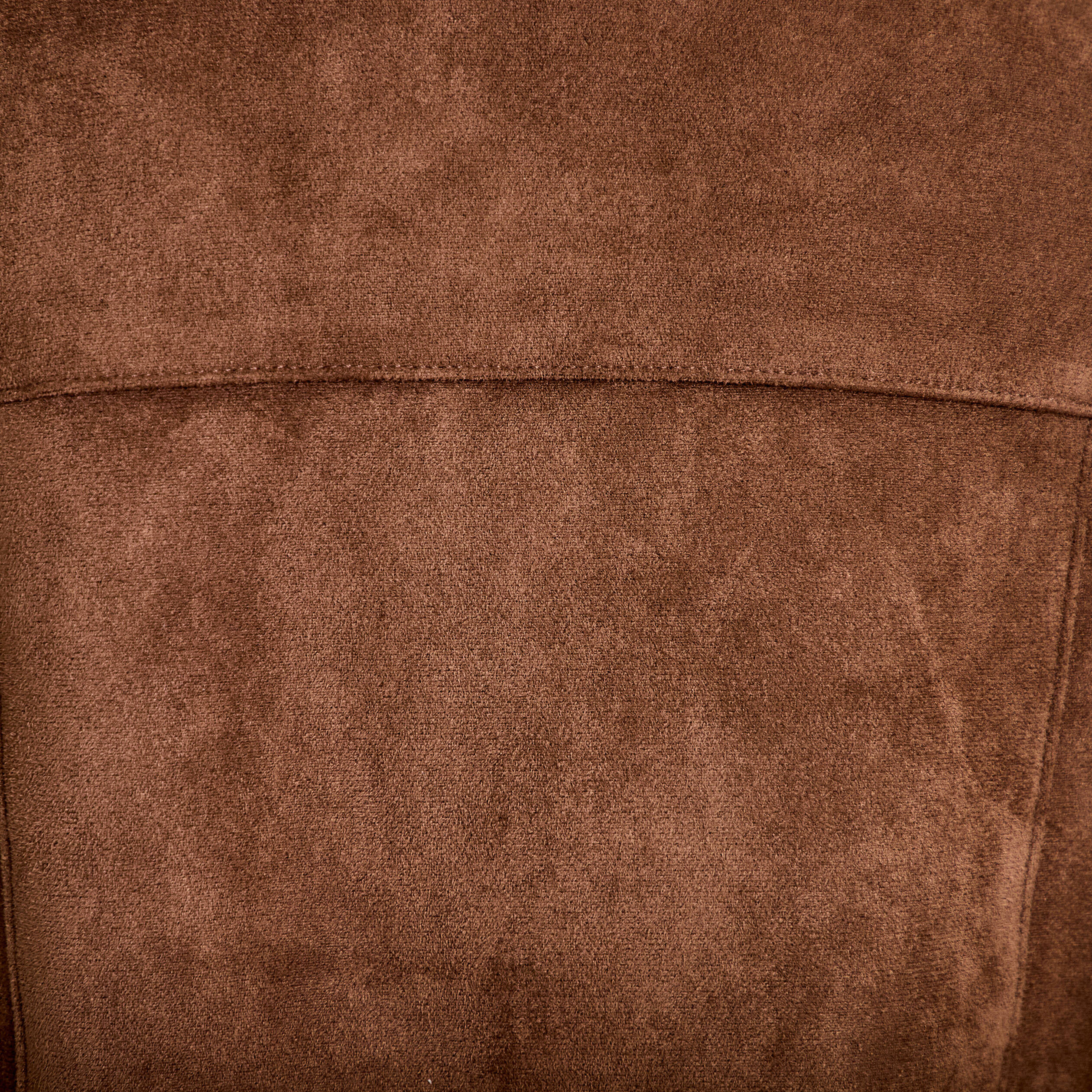 Veste droite cropped col tailleur marron femme