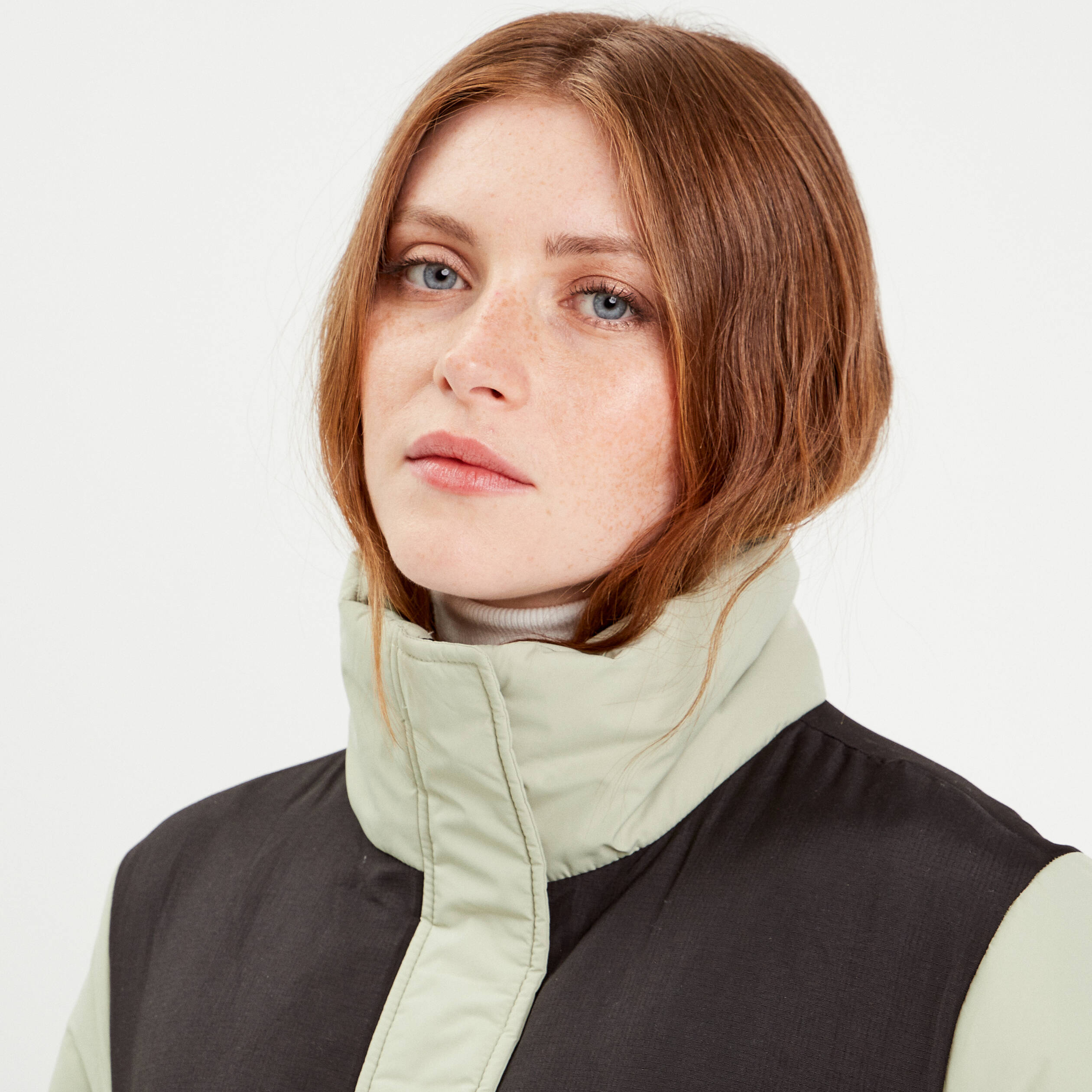 Doudoune vert pastel femme