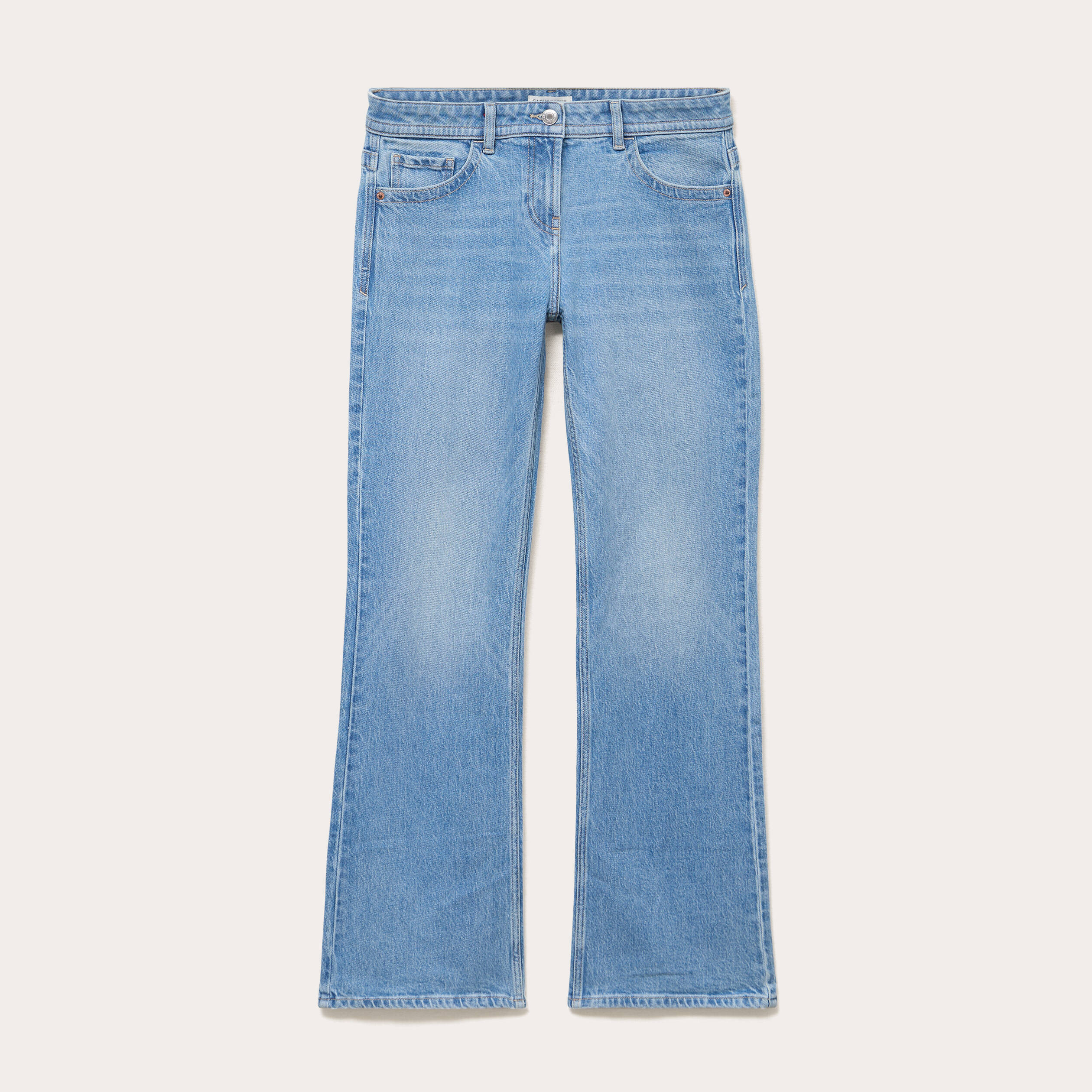 Jean bootcut taille basse denim triple stone femme