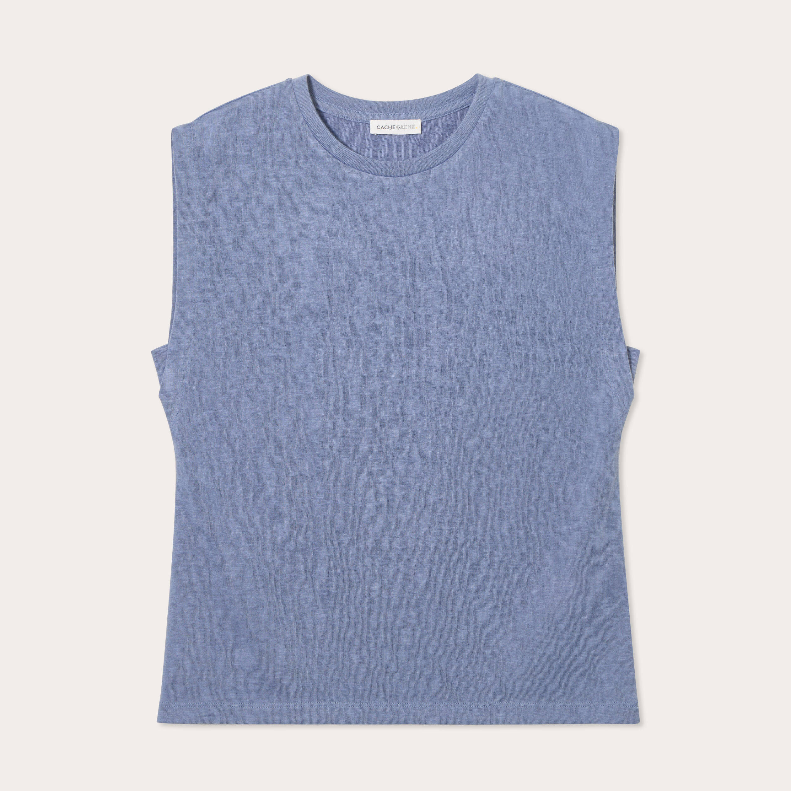 debardeur sans manches bleu gris femme Débardeur sans manches bleu gris femme