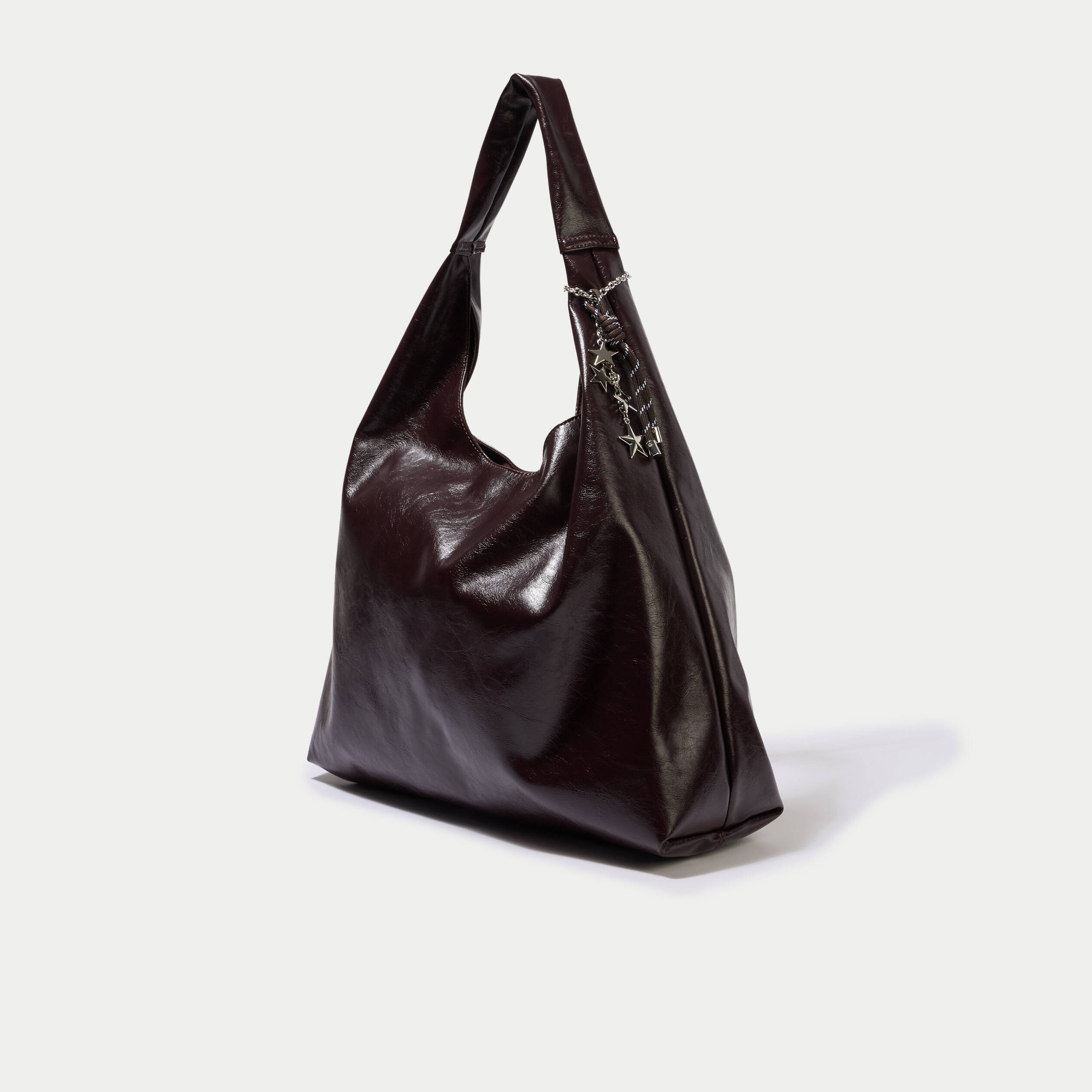 Sac avec pendentif charms bordeaux femme