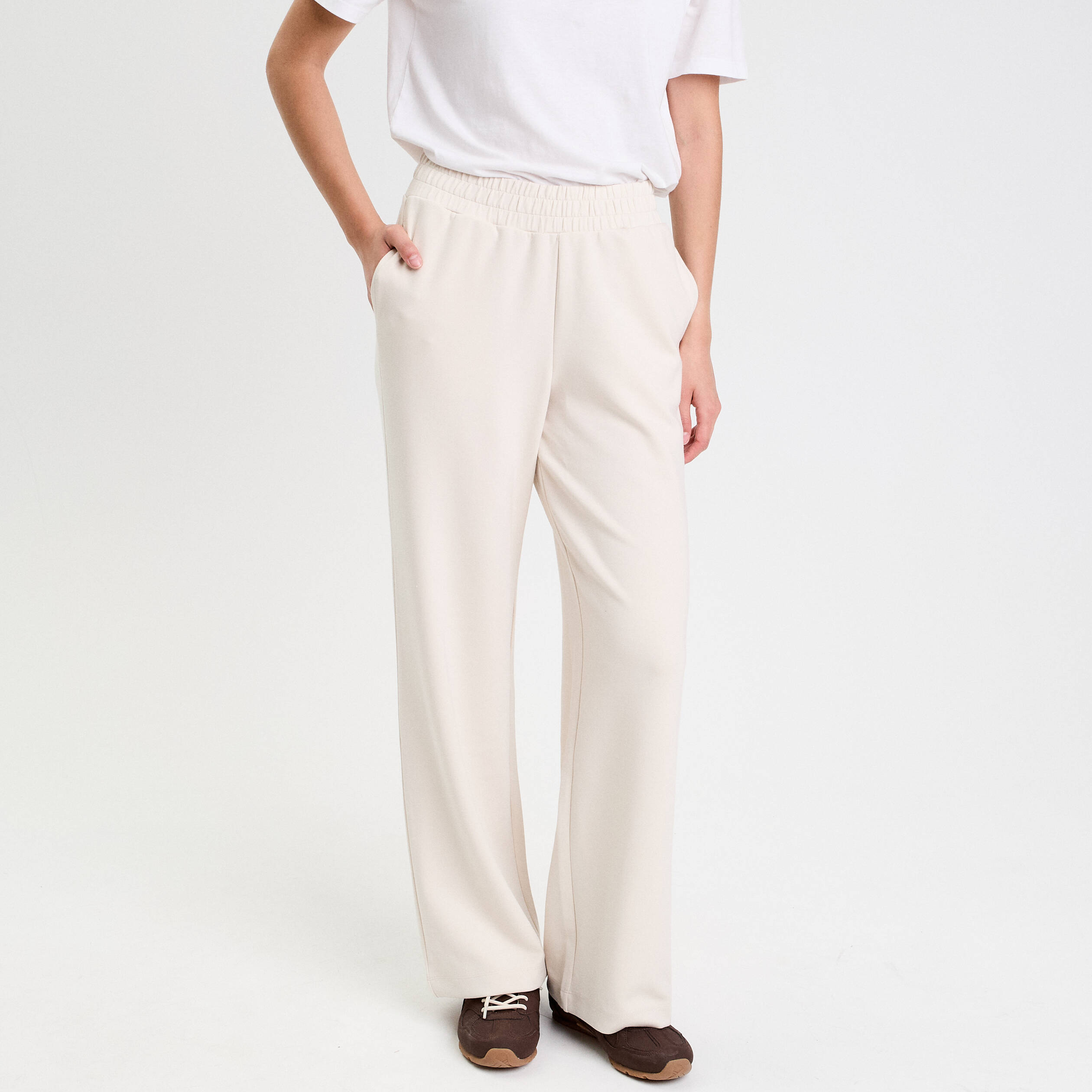 jegging fluide taille standard ecru femme Jegging fluide taille standard ecru femme