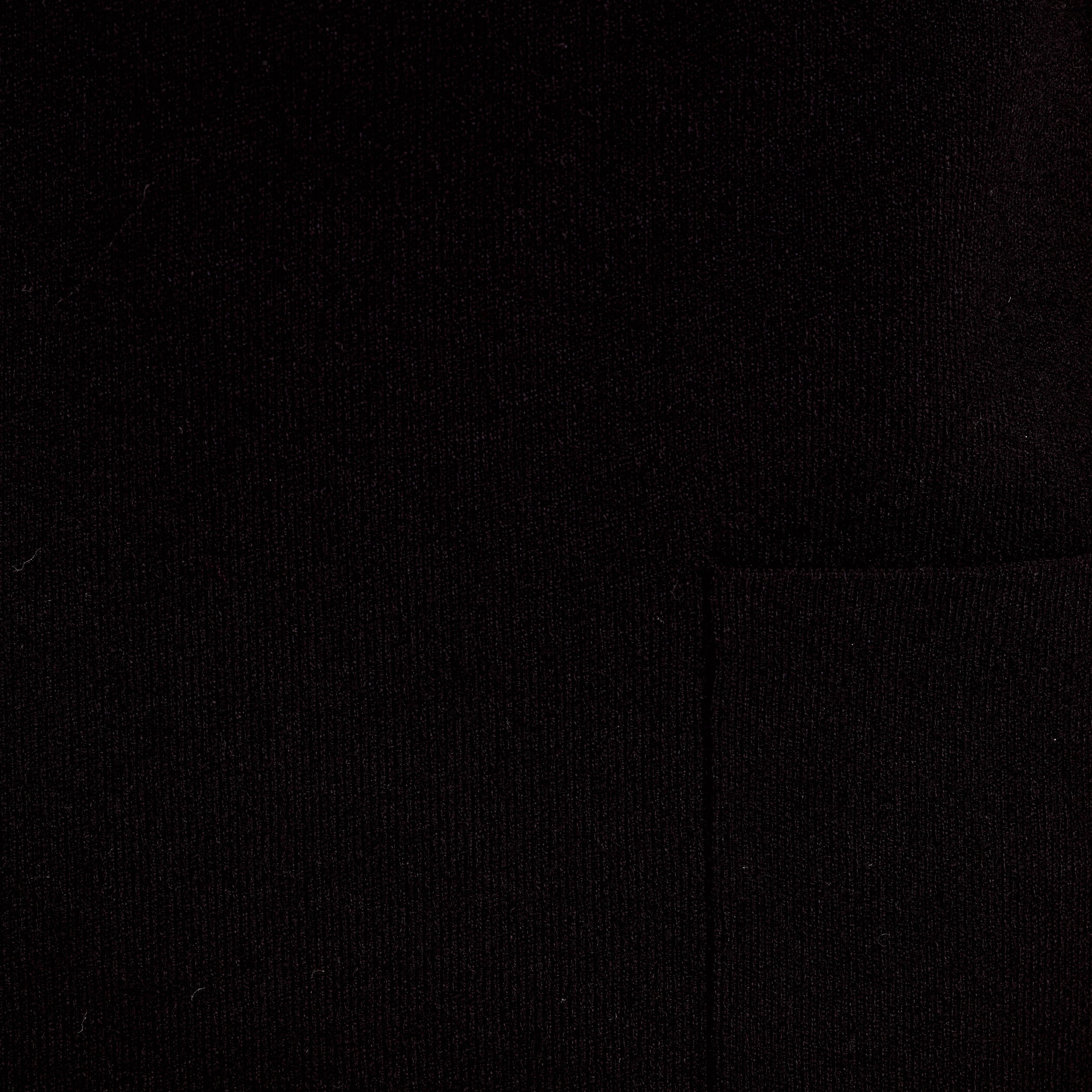 Robe manches longues col montant noir femme