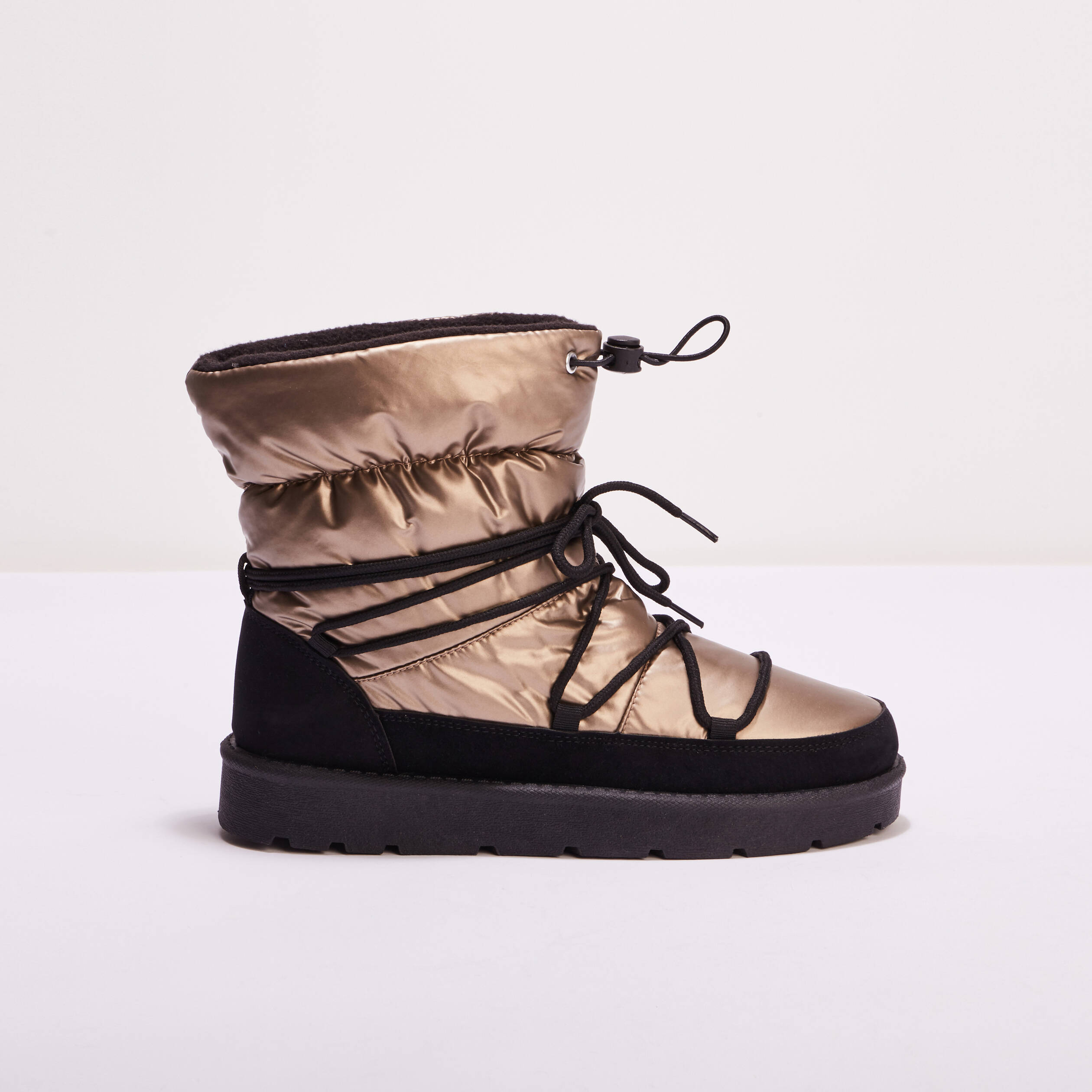 bottines métallisées femme