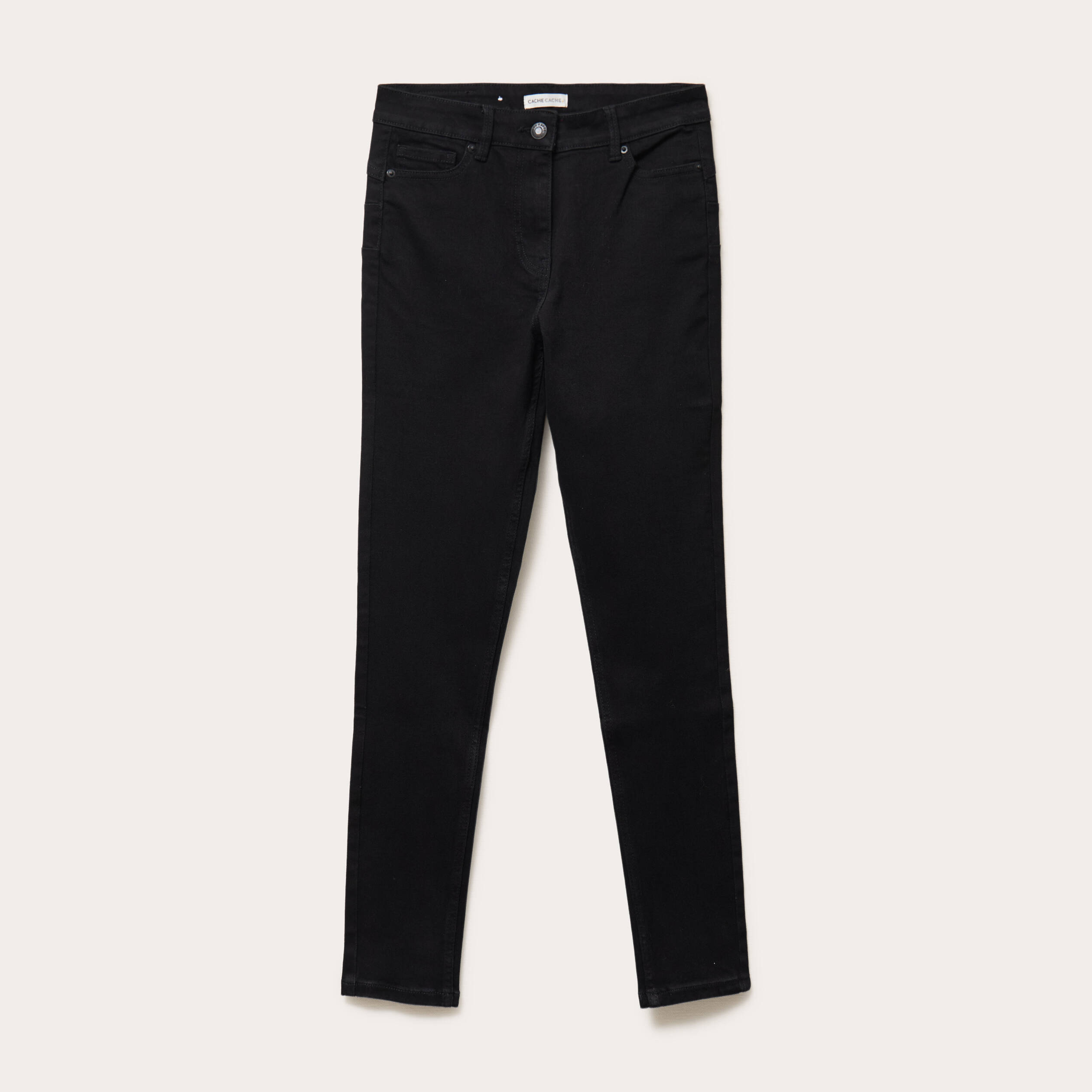 Jeans skinny push-up denim noir femme