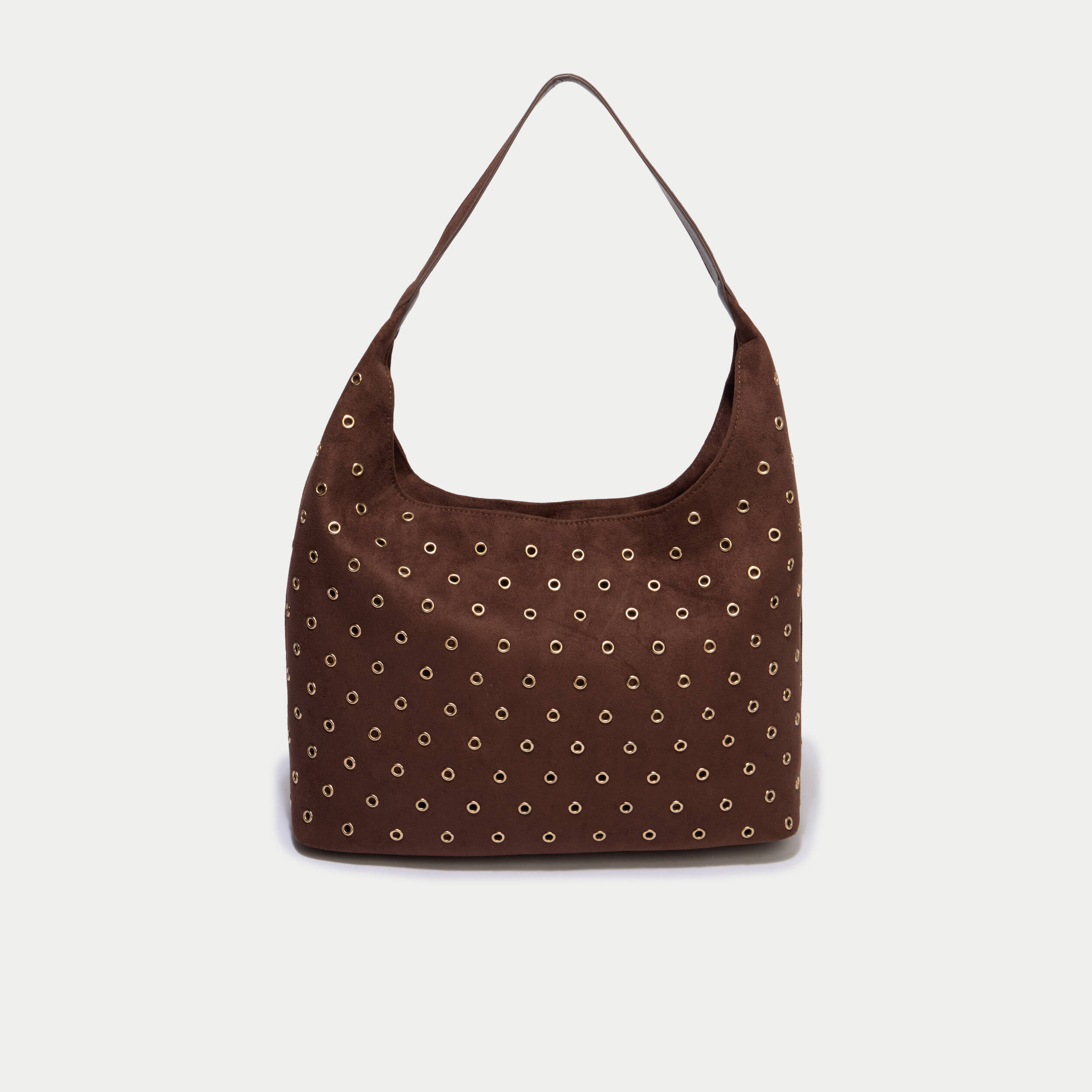 Sac aspect daim marron femme