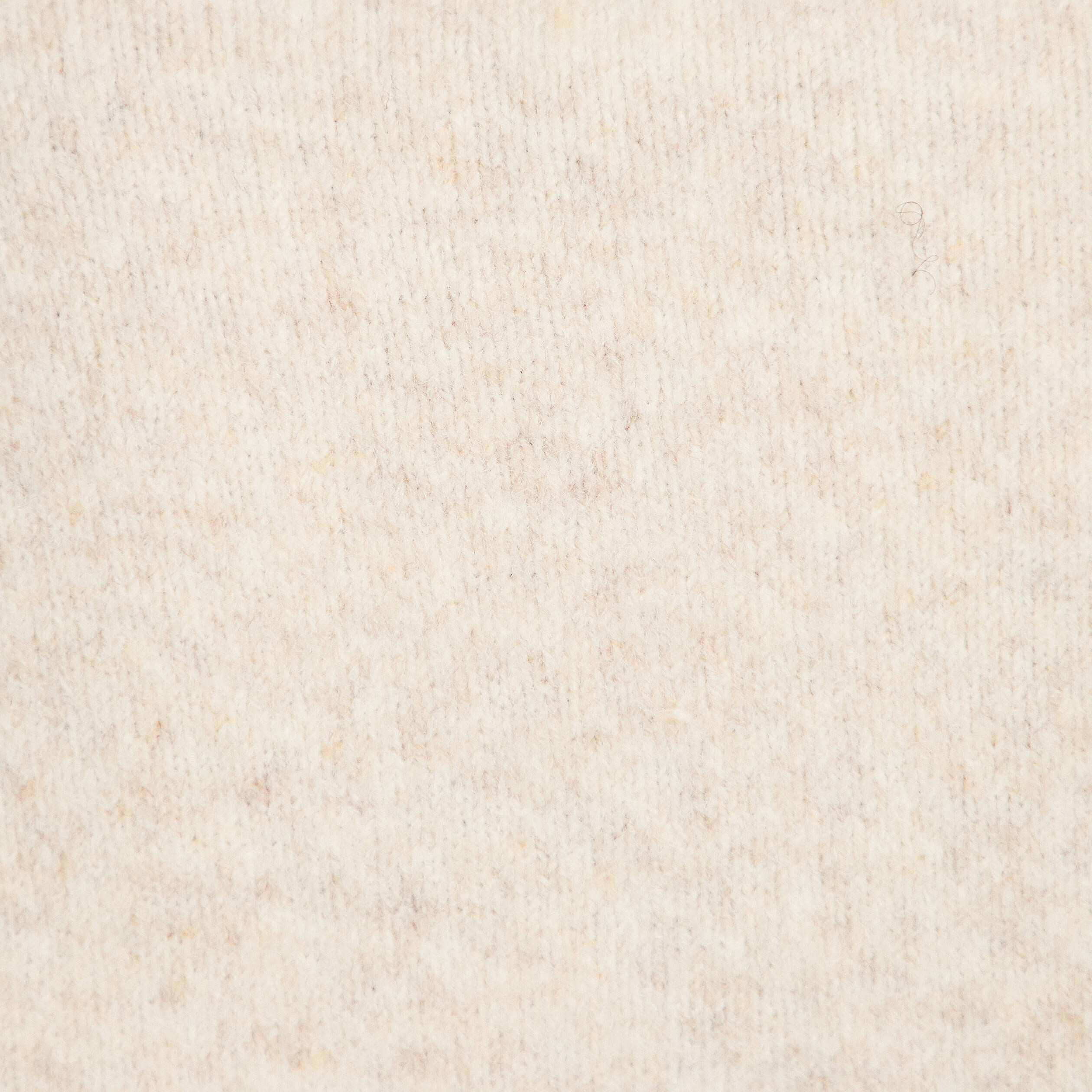 Polo manches longues col chemise beige femme