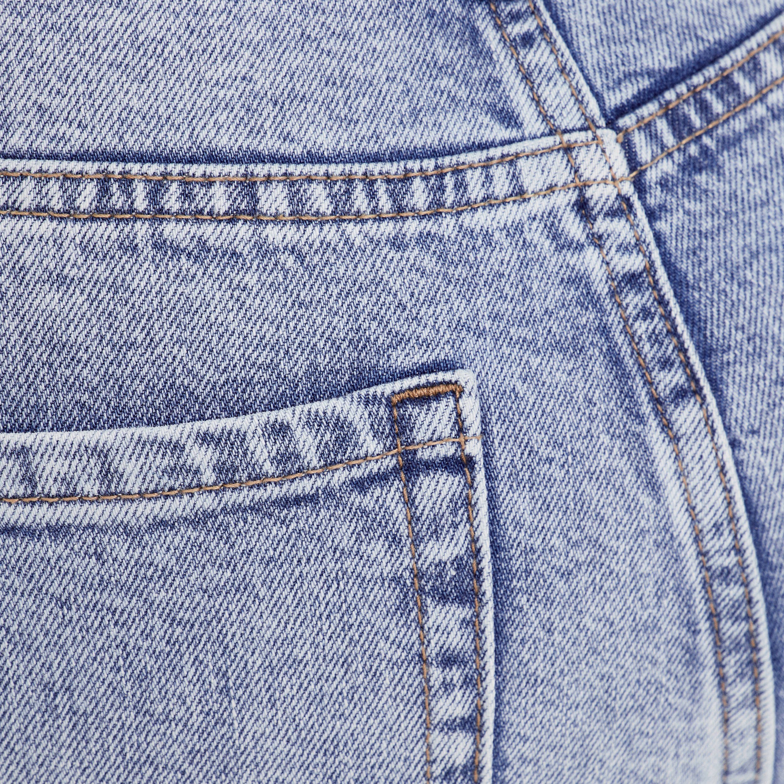 jeans droit taille haute denim double stone femme Jeans droit taille haute denim double stone femme