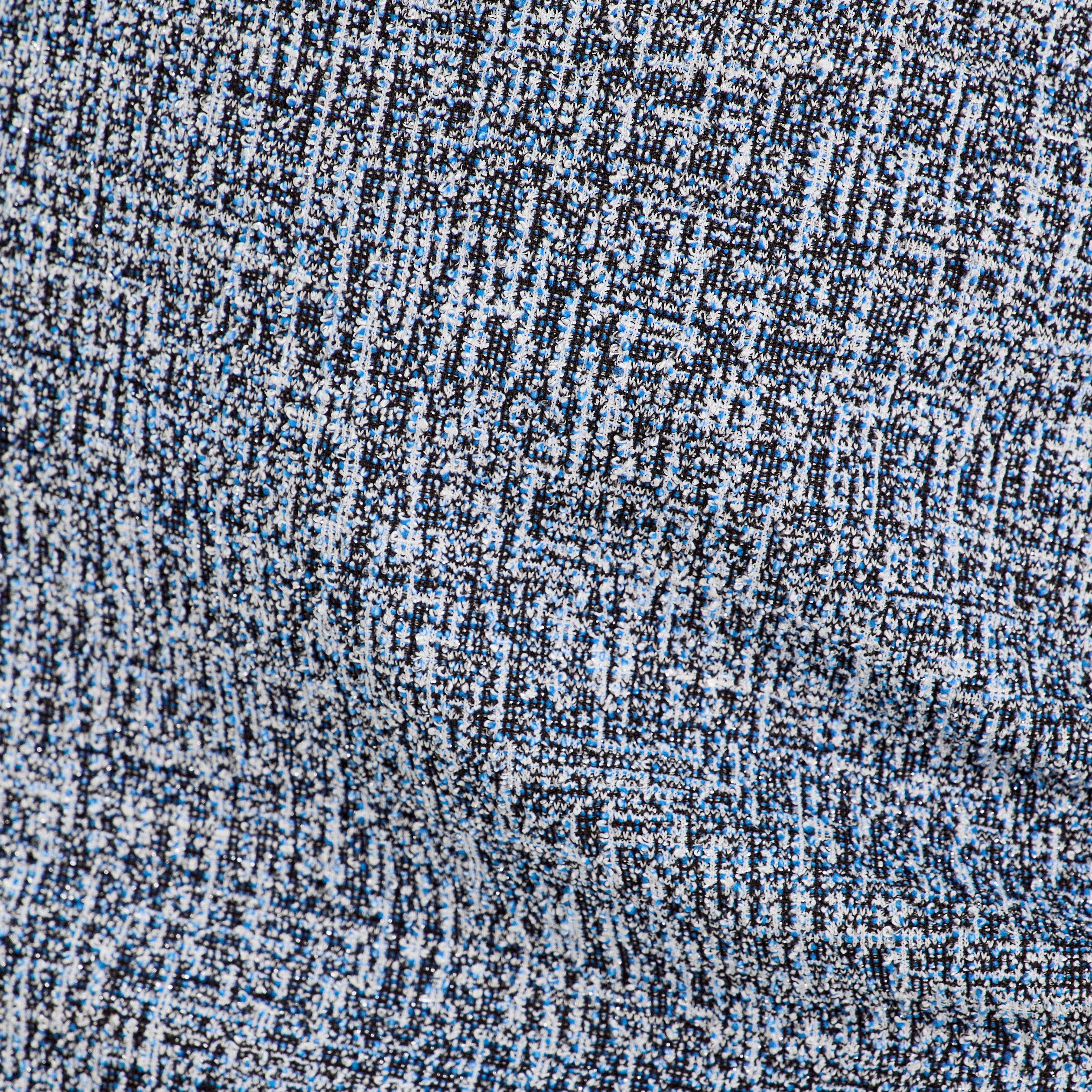 Jupe &eacute;vas&eacute;e tweed bleu femme