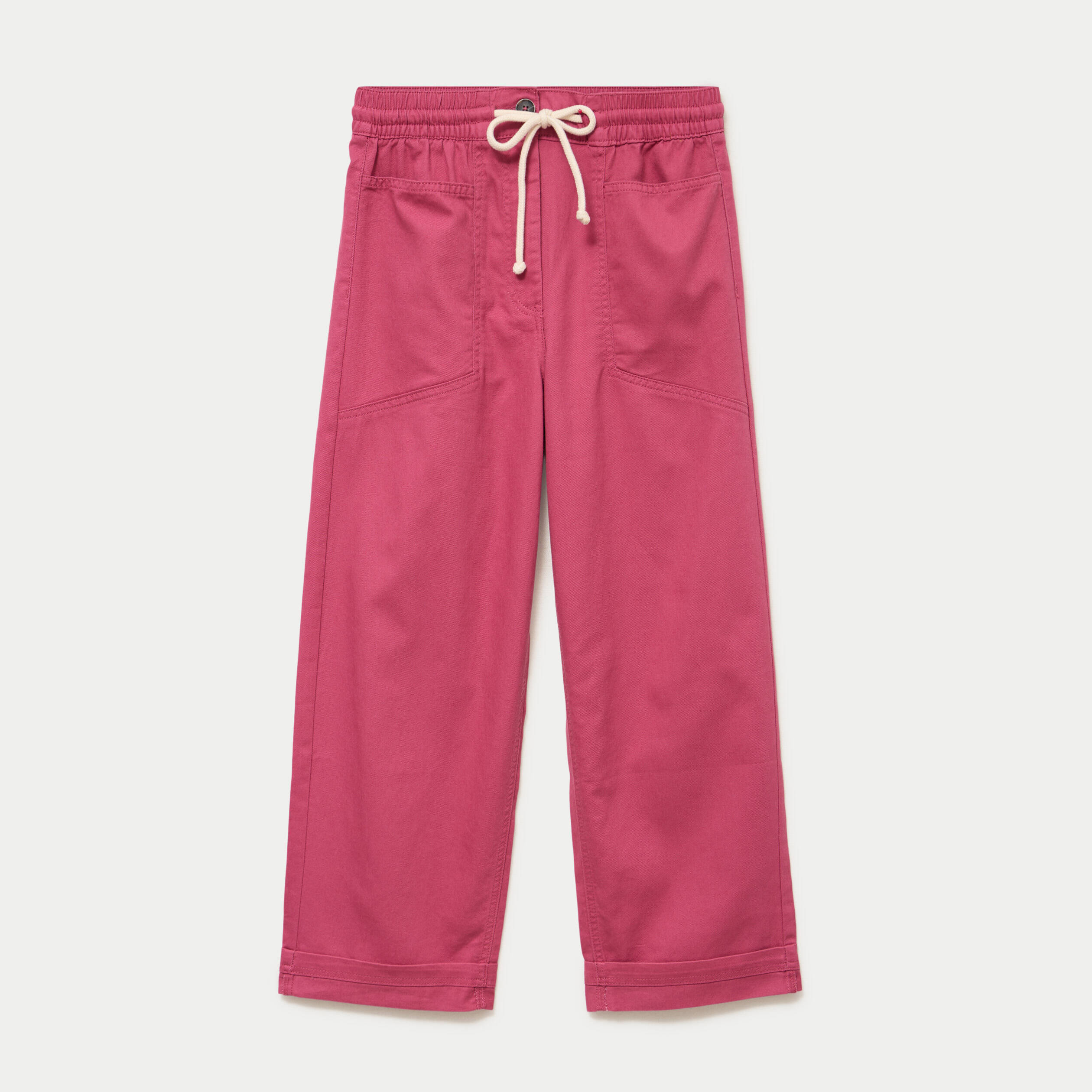 Pantalon droit taille standard prune femme