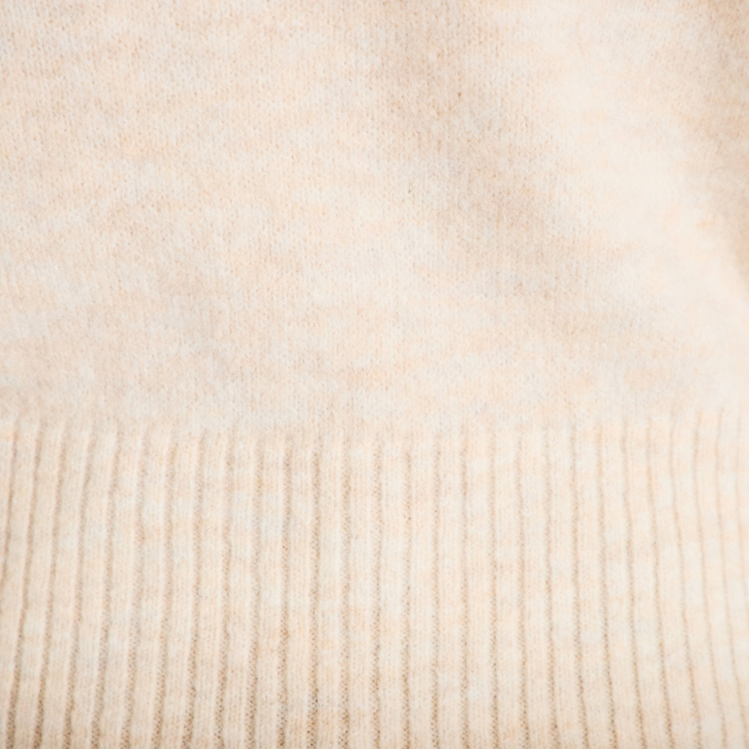 Pull col bateau beige femme