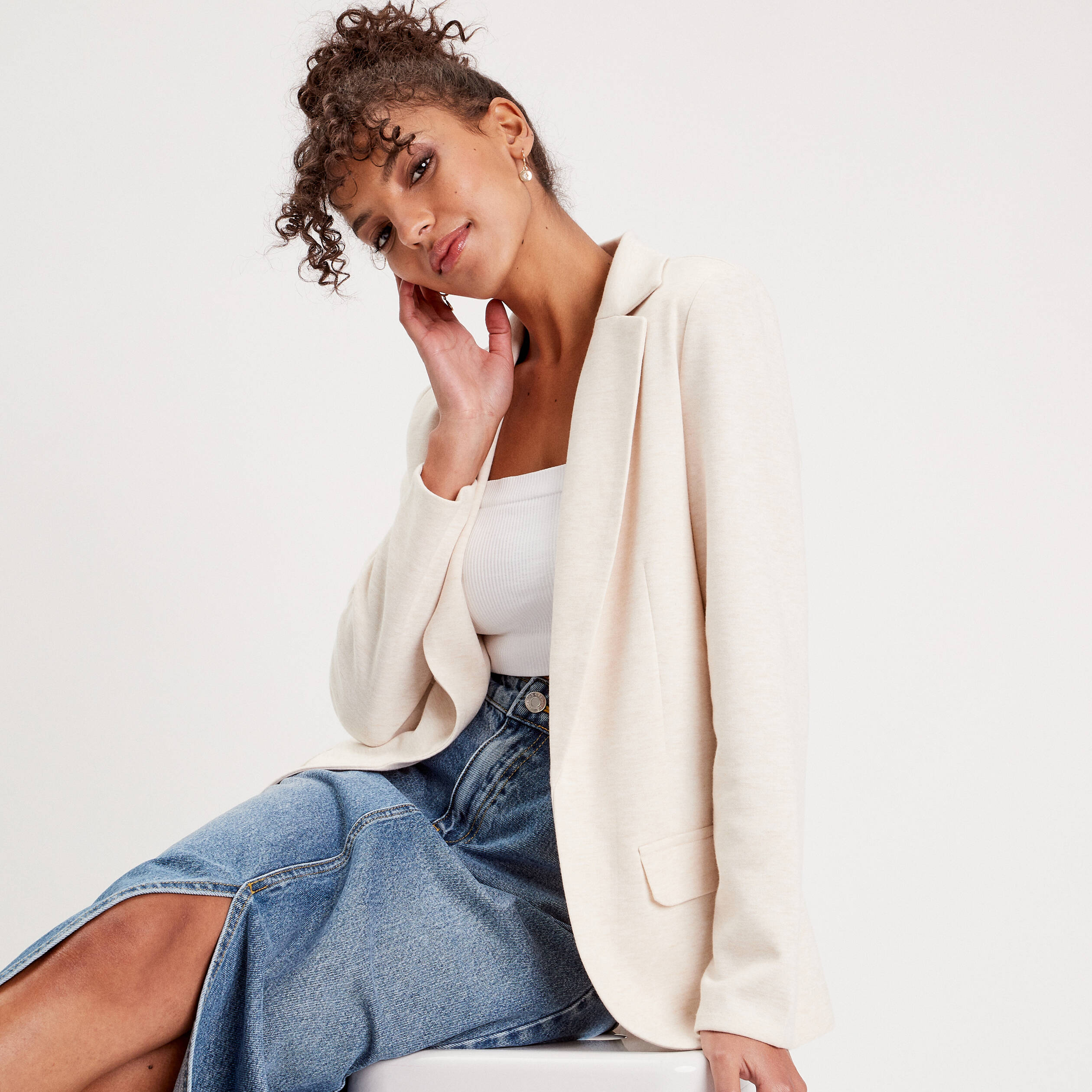 Veste ecru femme online
