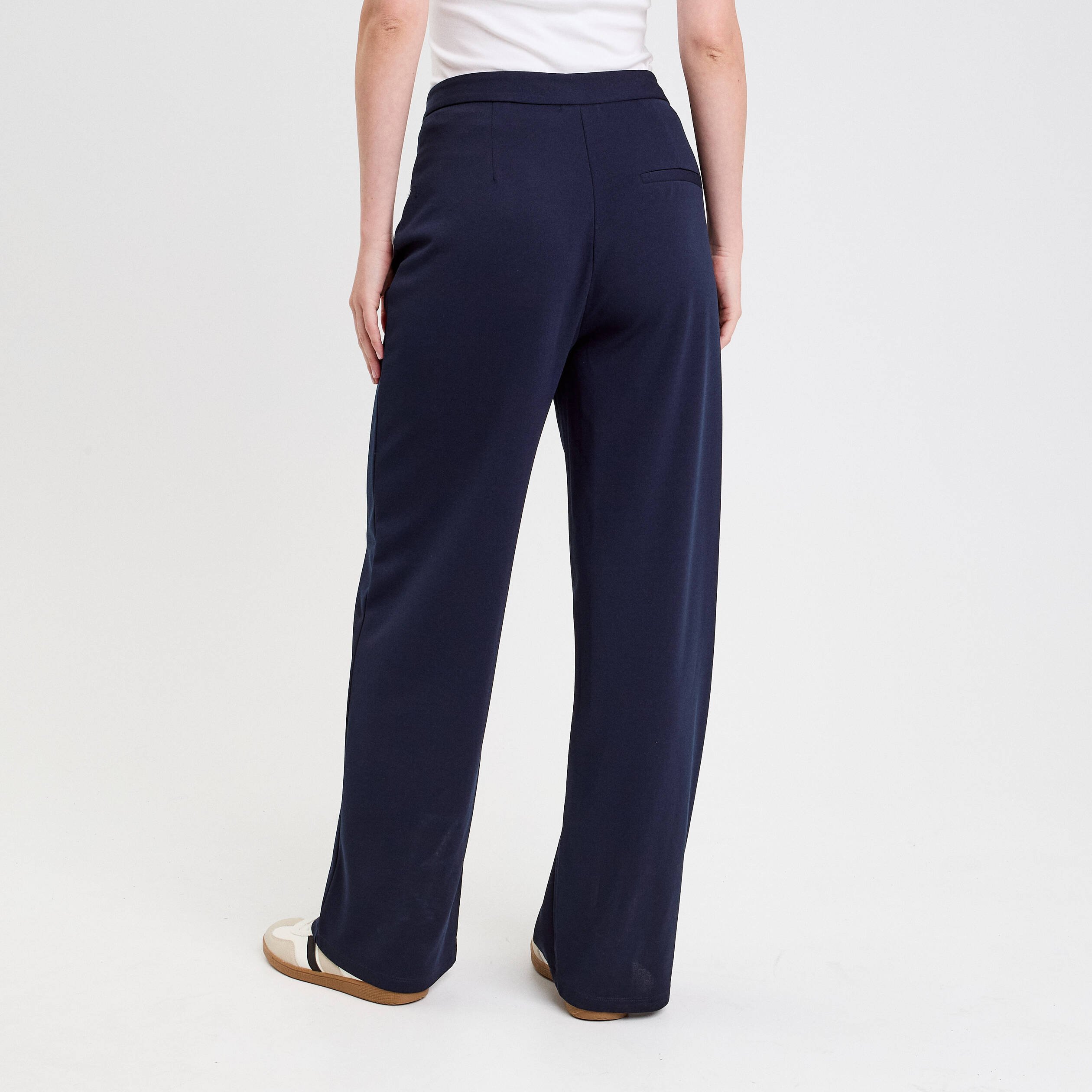 pantalon large bleu marine femme Pantalon large bleu marine femme