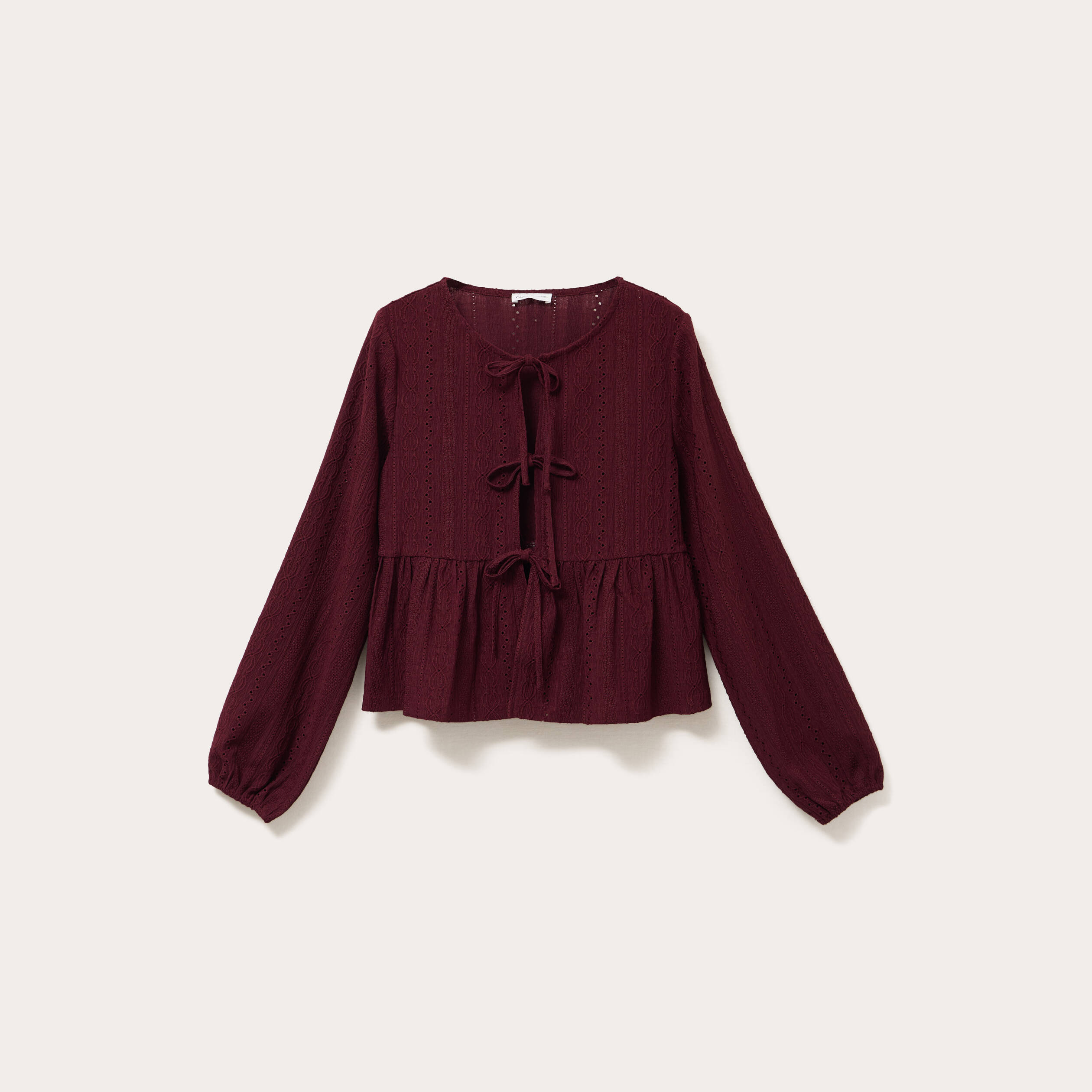 blouse broderie anglaise violet fonce femme Blouse broderie anglaise violet foncé femme
