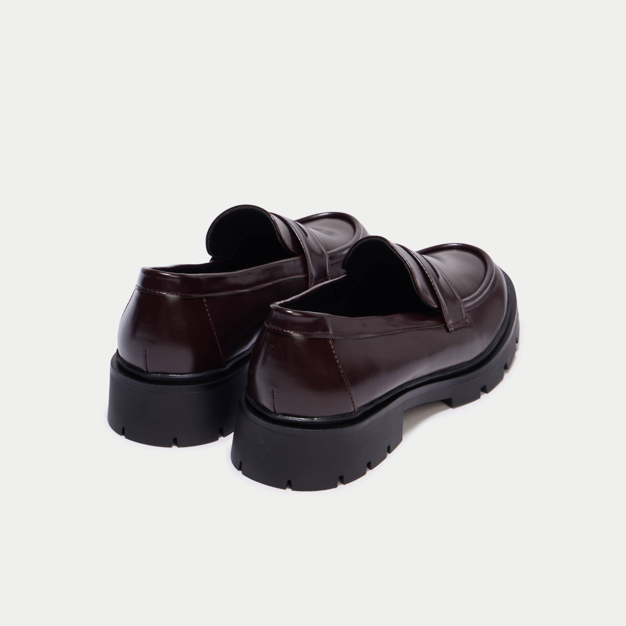 Mocassins bordeaux femme