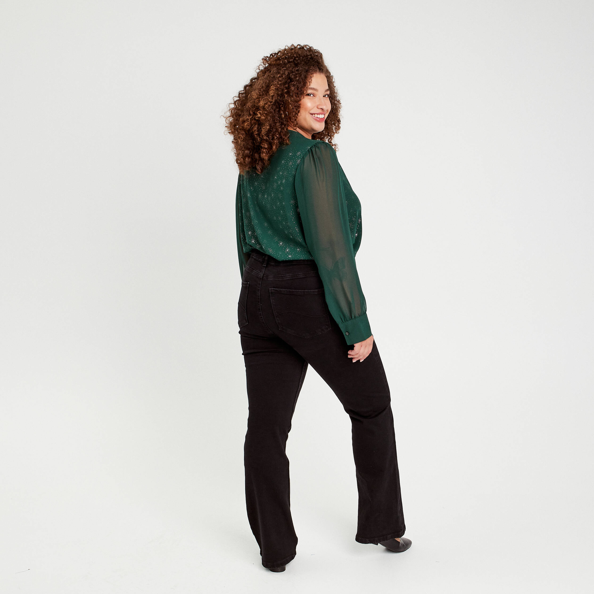 jeans flare denim noir femme Jeans flare denim noir femme