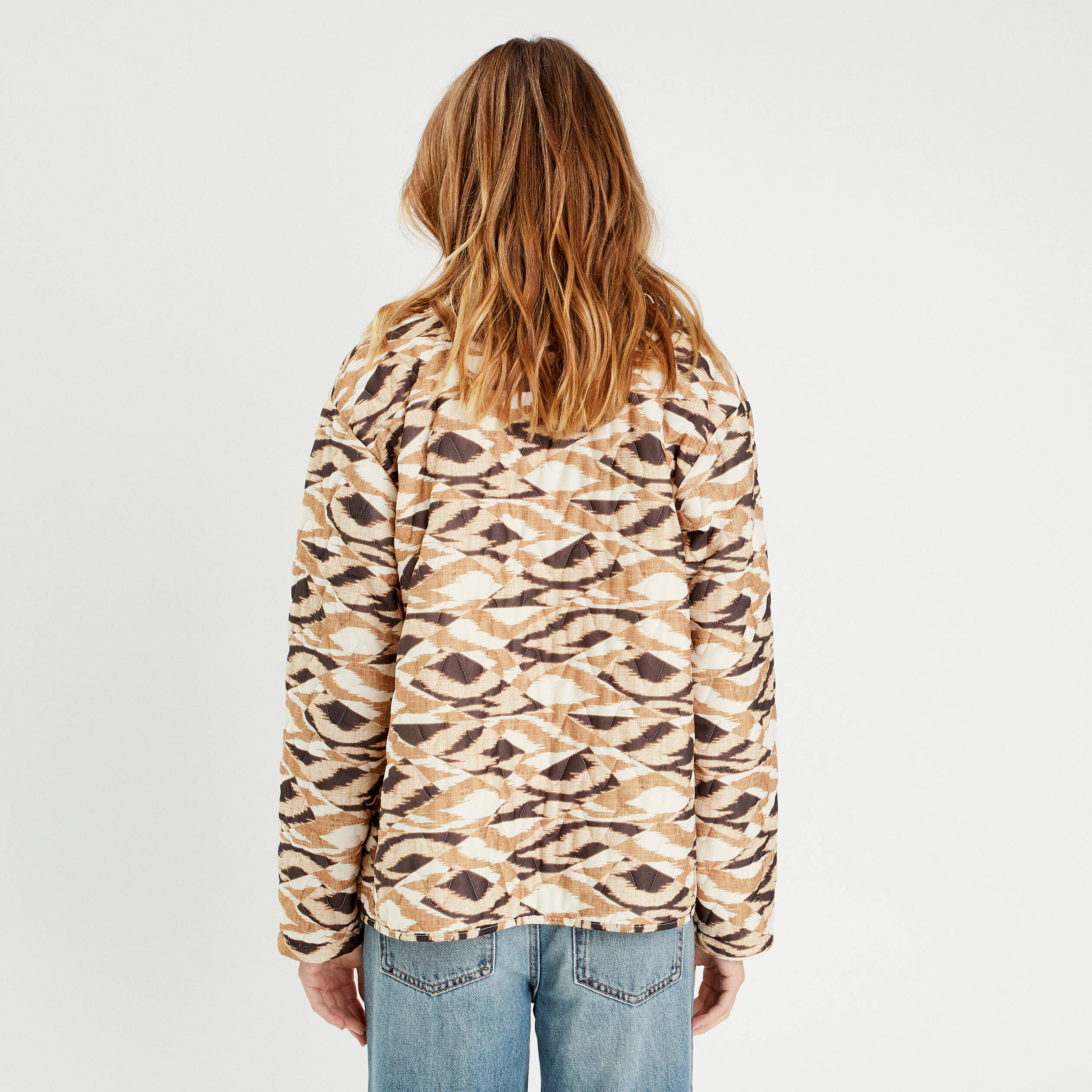 Veste matelass&eacute;e blanc femme