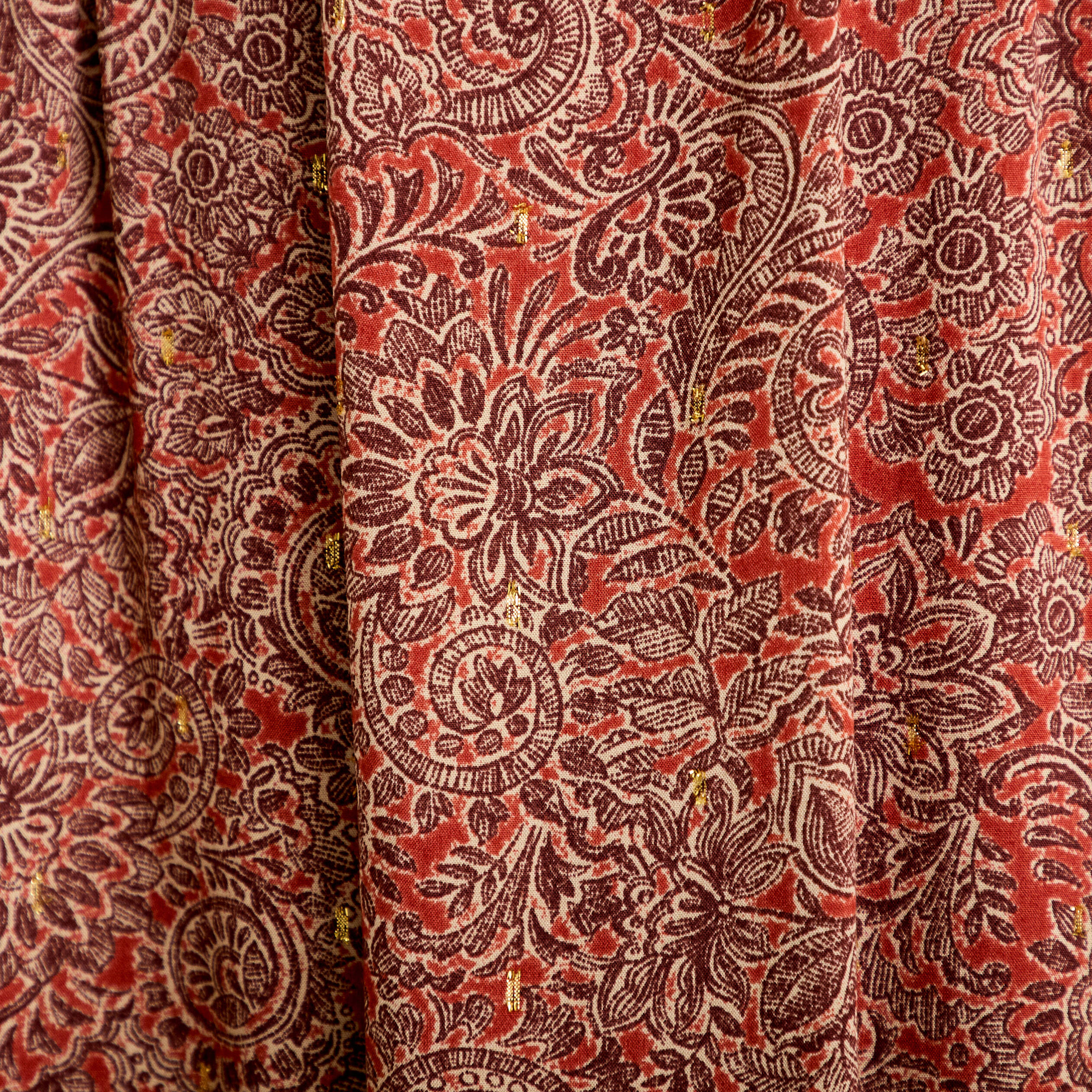 Robe longue &eacute;vas&eacute;e col v manches courtes rouge fonc&eacute; femme