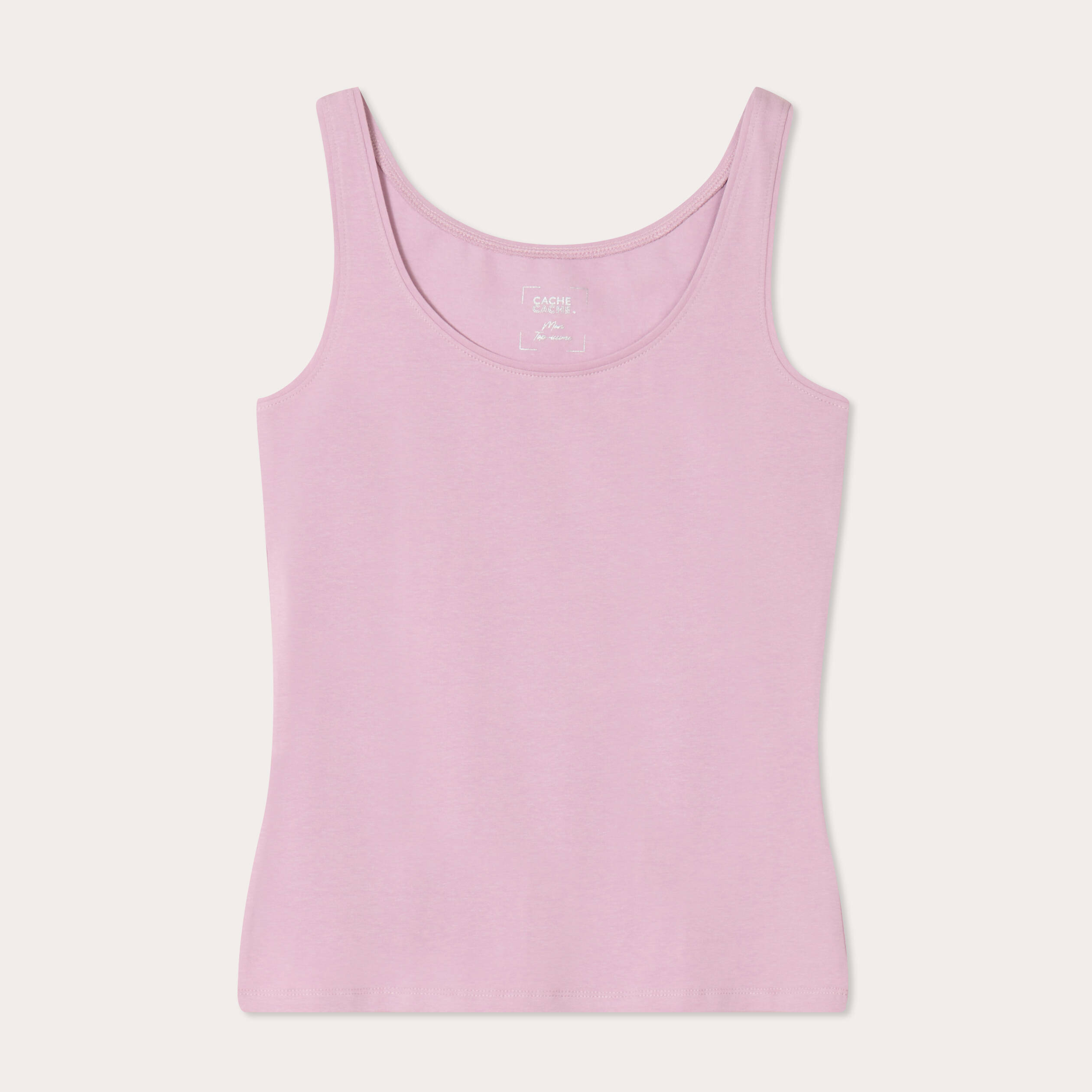 debardeur bretelles larges vieux rose femme Débardeur bretelles larges vieux rose femme