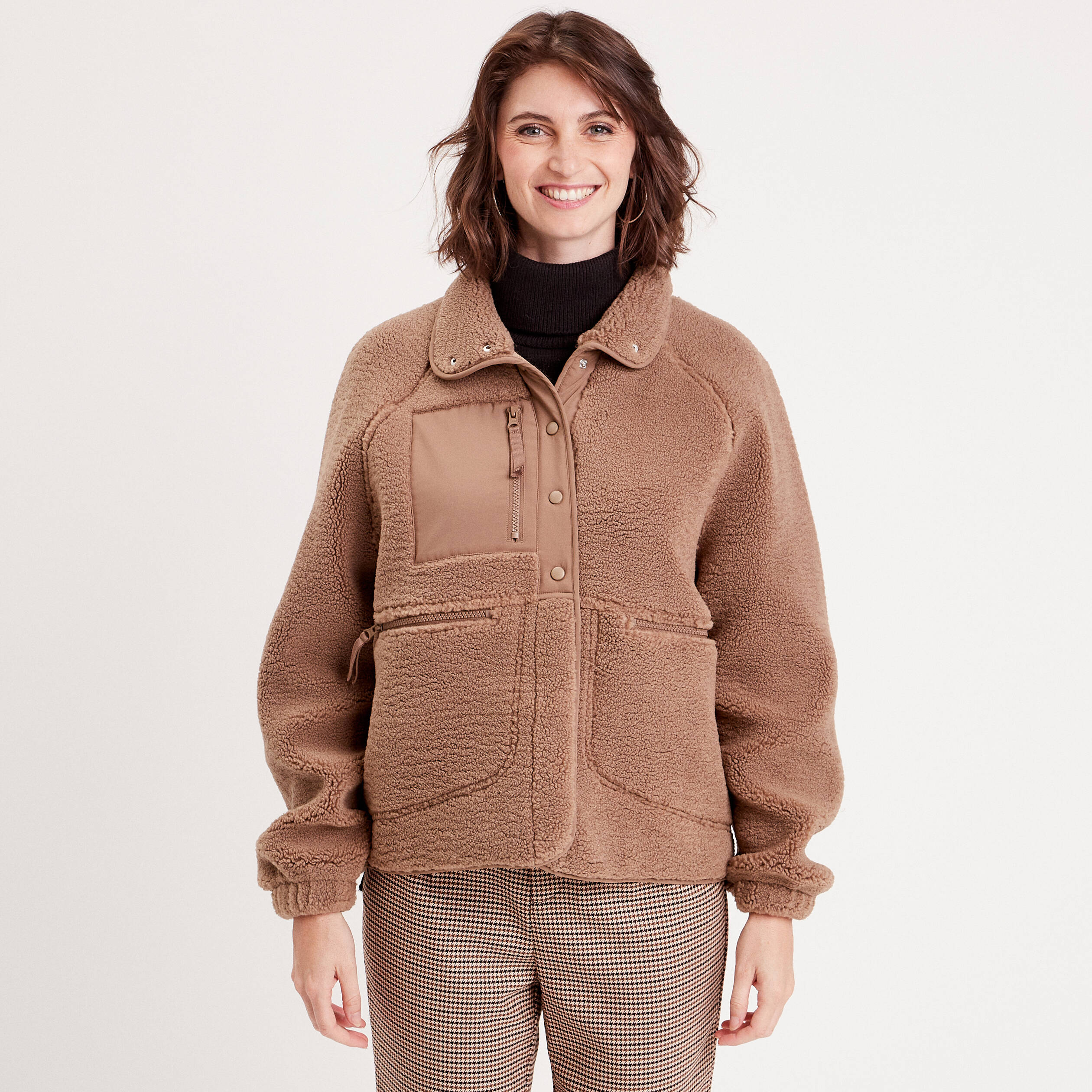Veste laine mouton femme sales