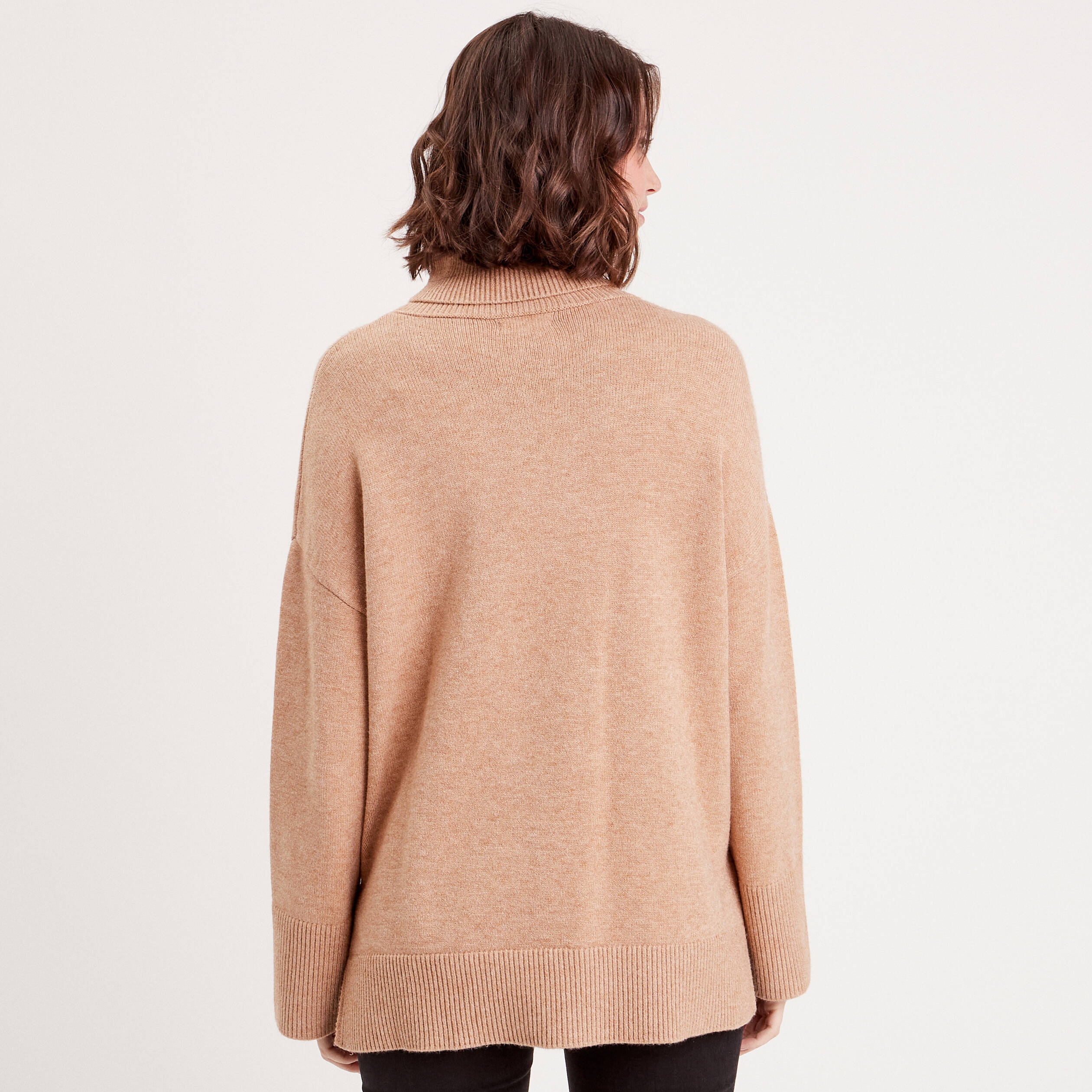 Pull Vila Vicilia Col roulé Femme Camel Beige - Cdiscount Prêt-à