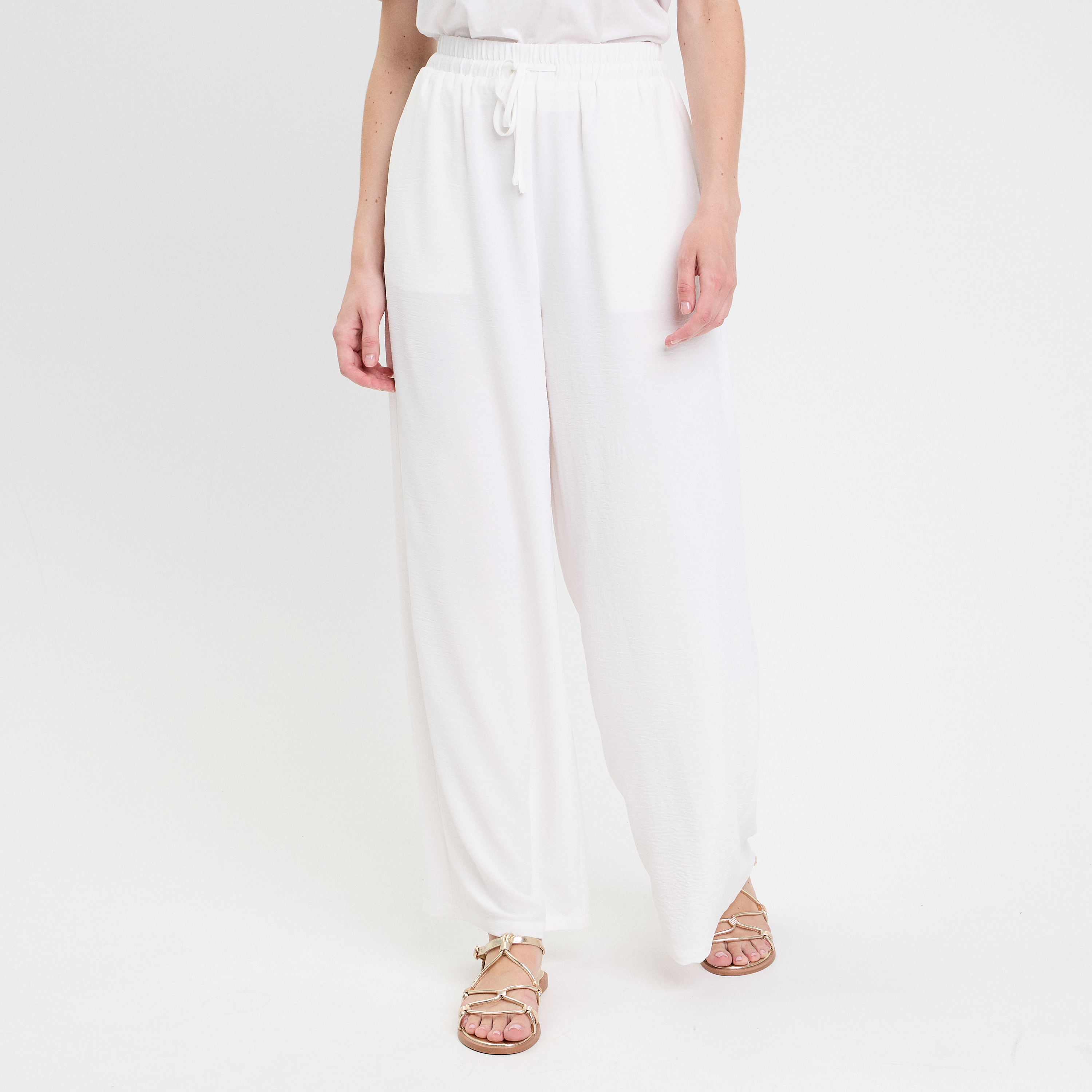 pantalon large ecru femme Pantalon large ecru femme