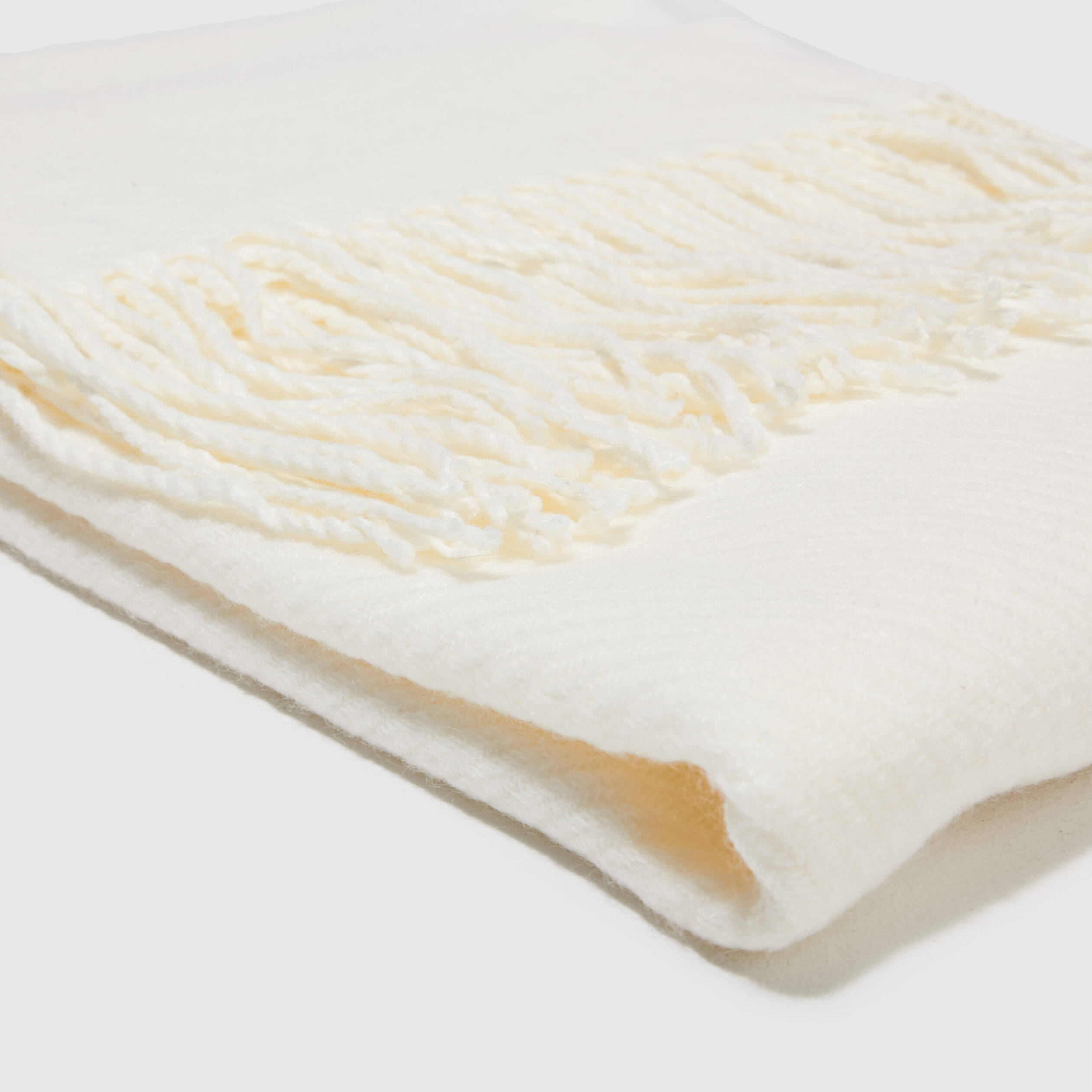 echarpe a franges ecru femme Écharpe à franges ecru femme