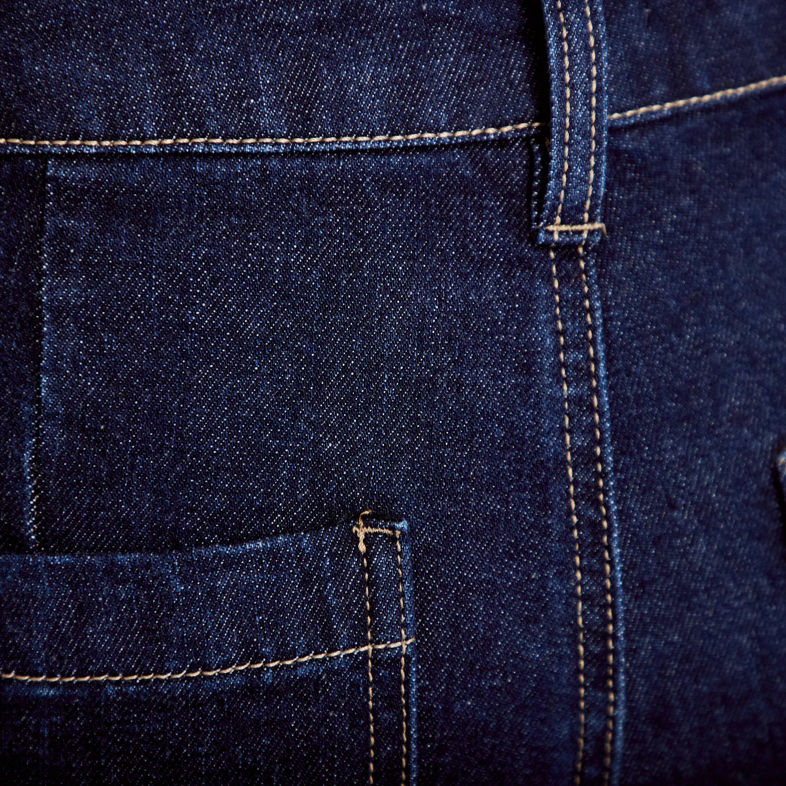 Jean bootcut taille haute denim brut femme