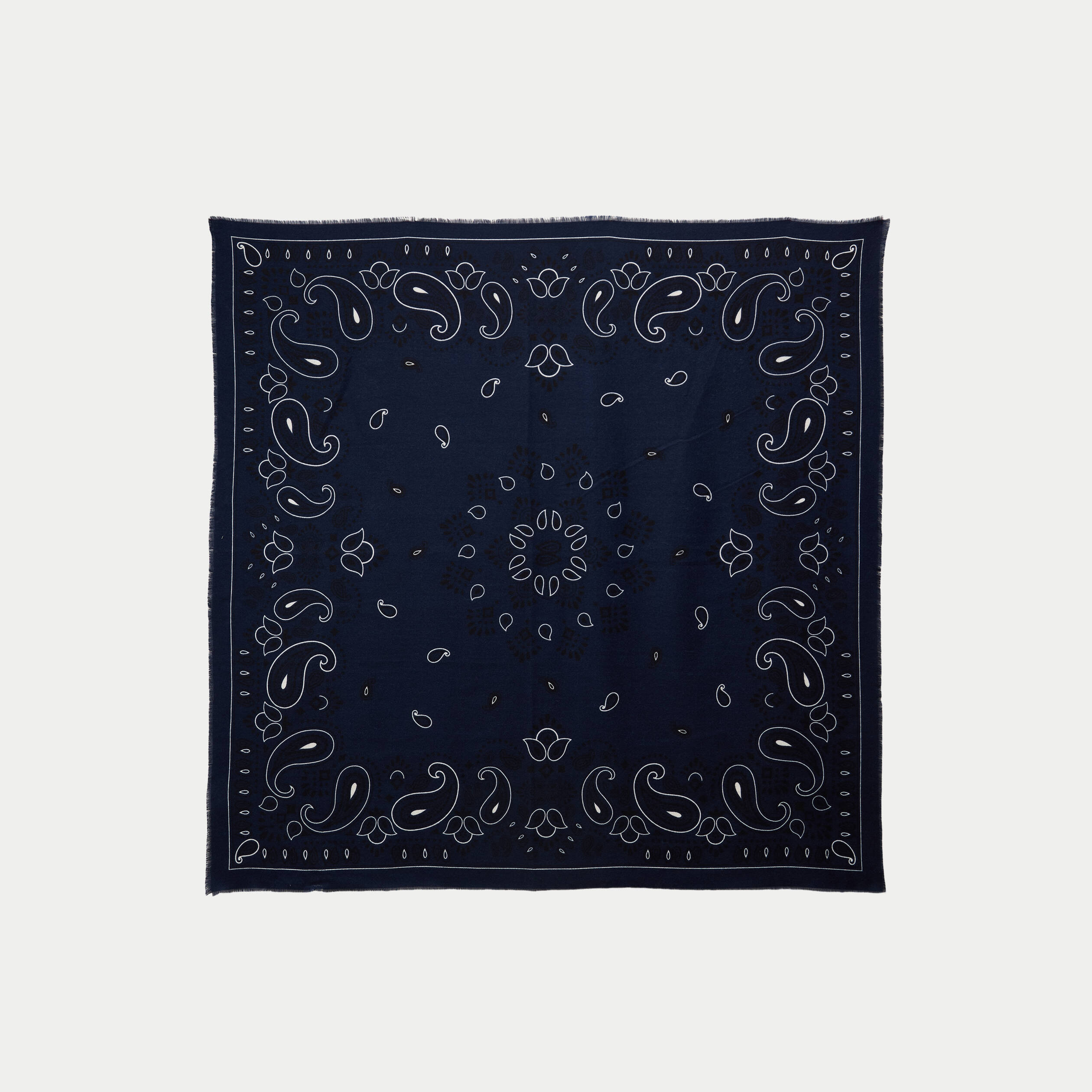 Foulard bleu electrique femme