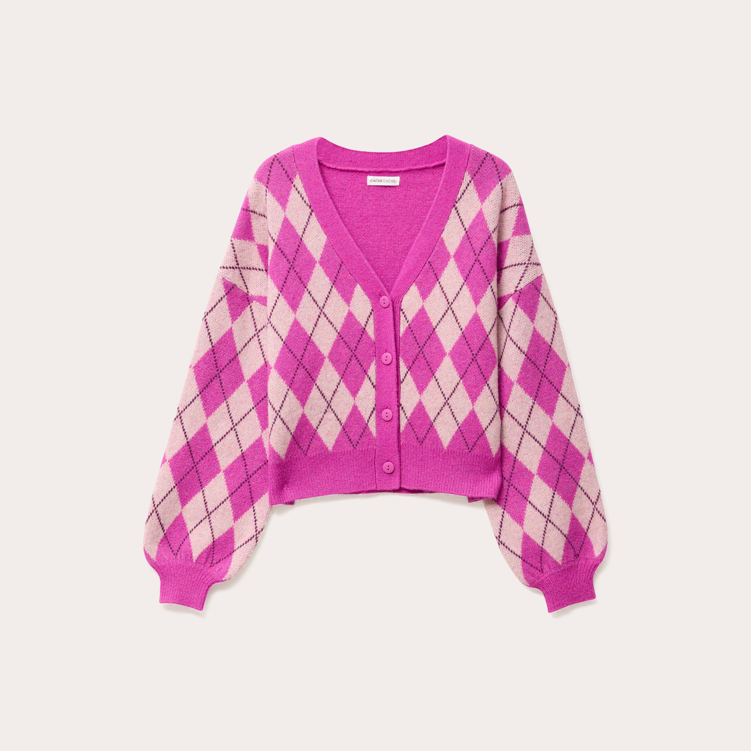 gilet manches longues rose femme Gilet manches longues rose femme